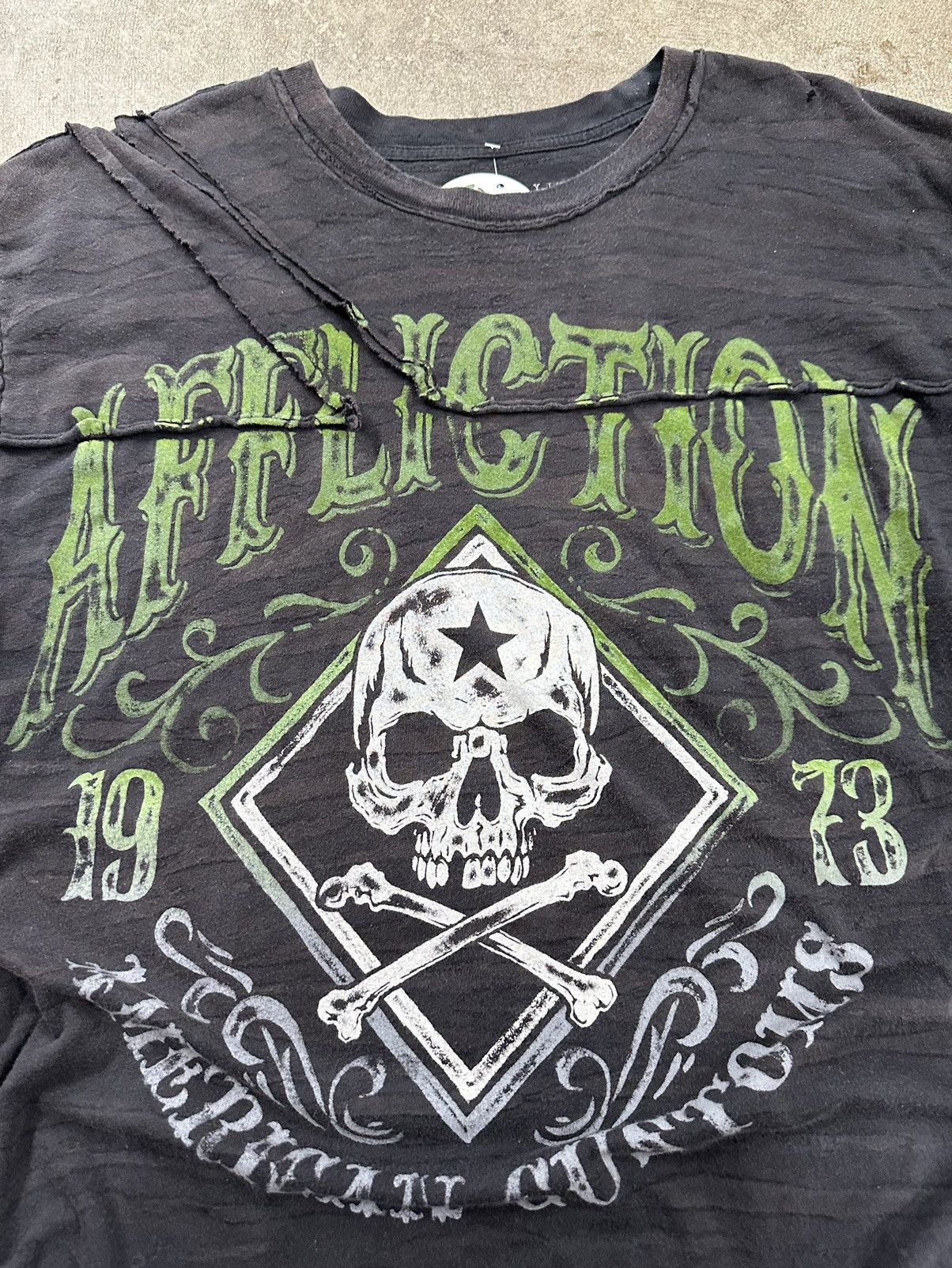Affliction Crazy Y2K Affliction Customs Cybergoth Grunge T-Shirt Size US XL / EU 56 / 4 - 5 Thumbnail