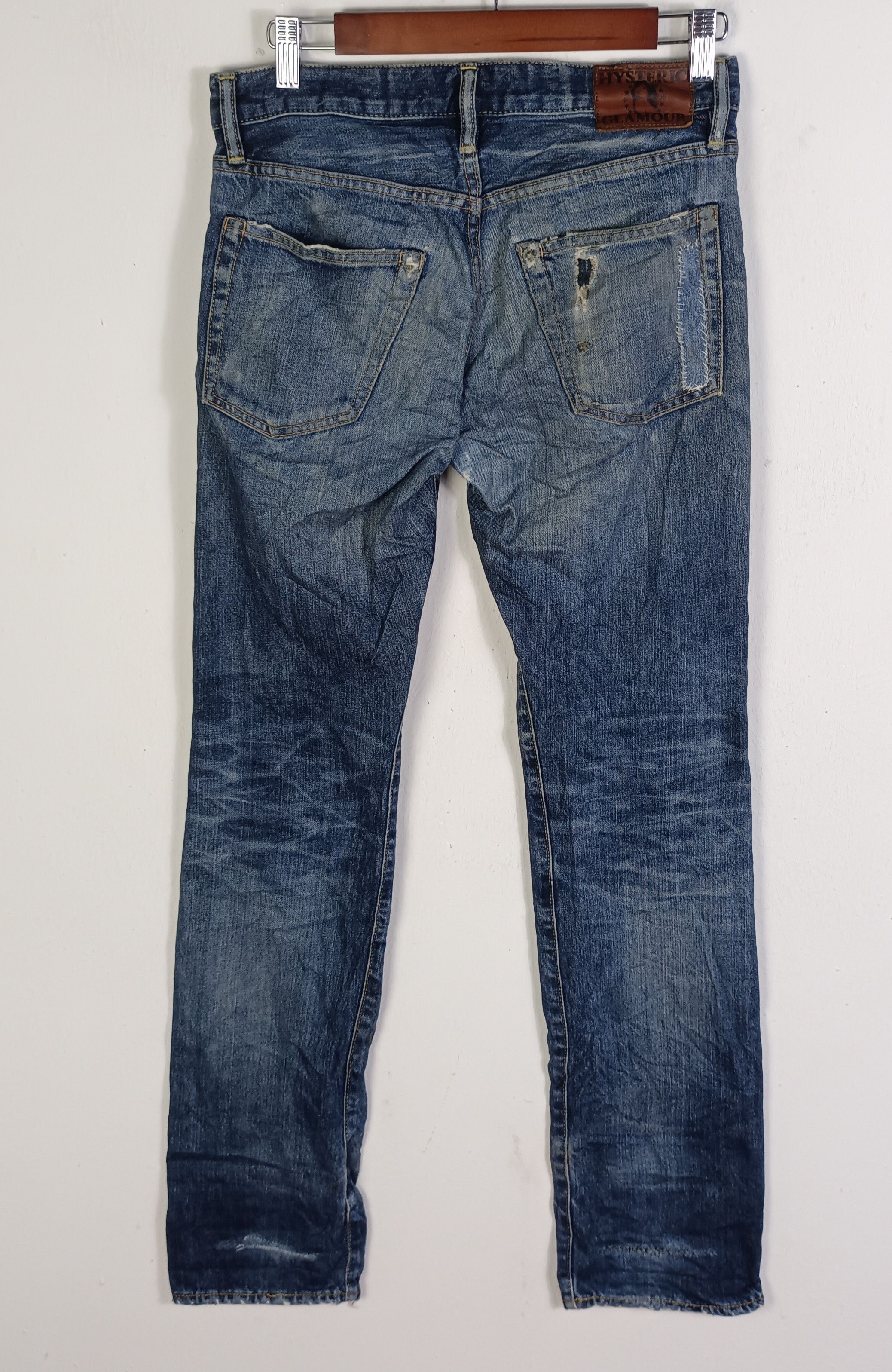 Hysteric Glamour × Japanese Brand × Vintage Vintage💥 Hysteric Glamour Full Selvedge Distressed Jeans Size US 31 - 2 Thumbnail