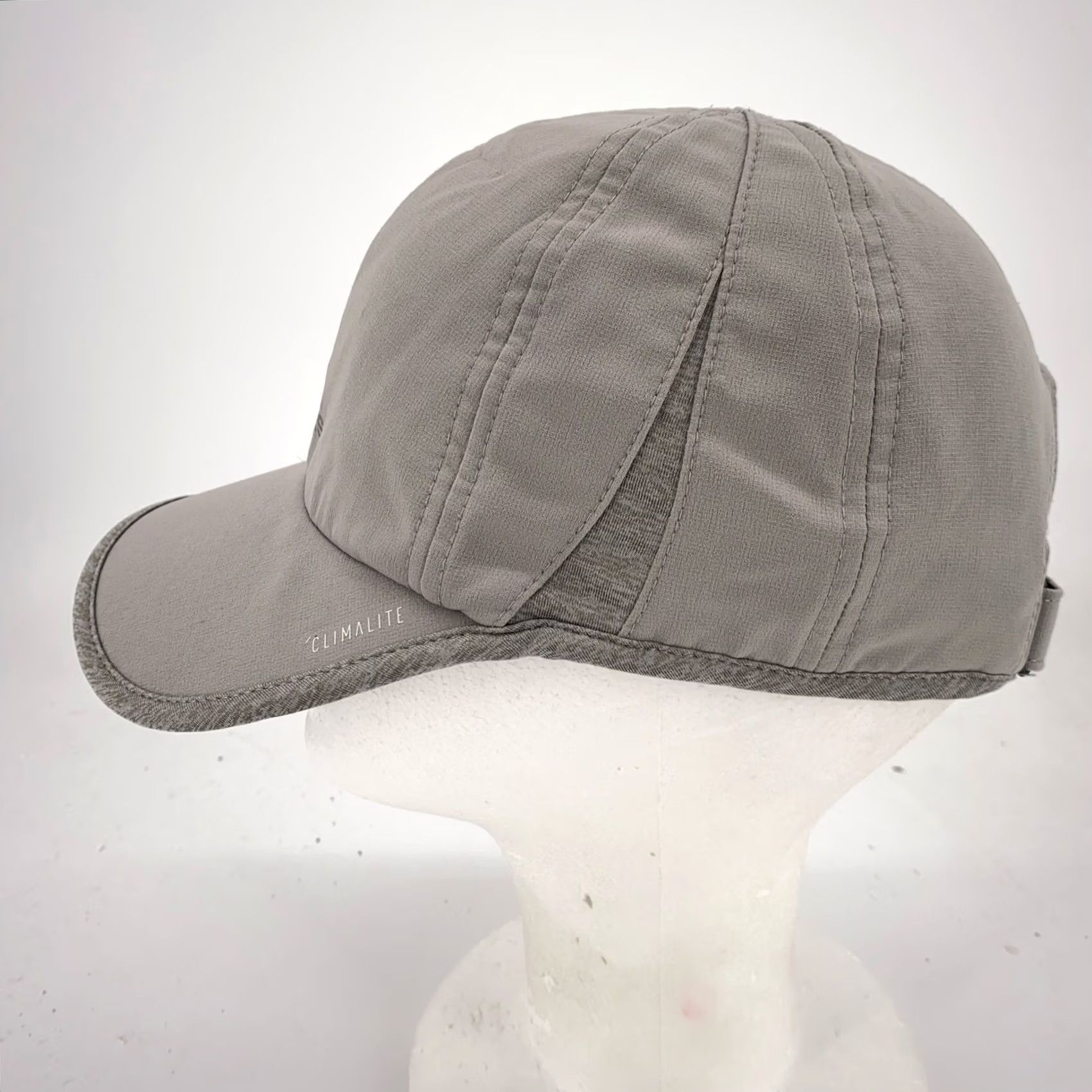 Adidas Adidas Hat Cap Strap Back Gray Climalite Lightweight Mens Baseball Cap One Size Adjustable Size ONE SIZE - 2 Thumbnail