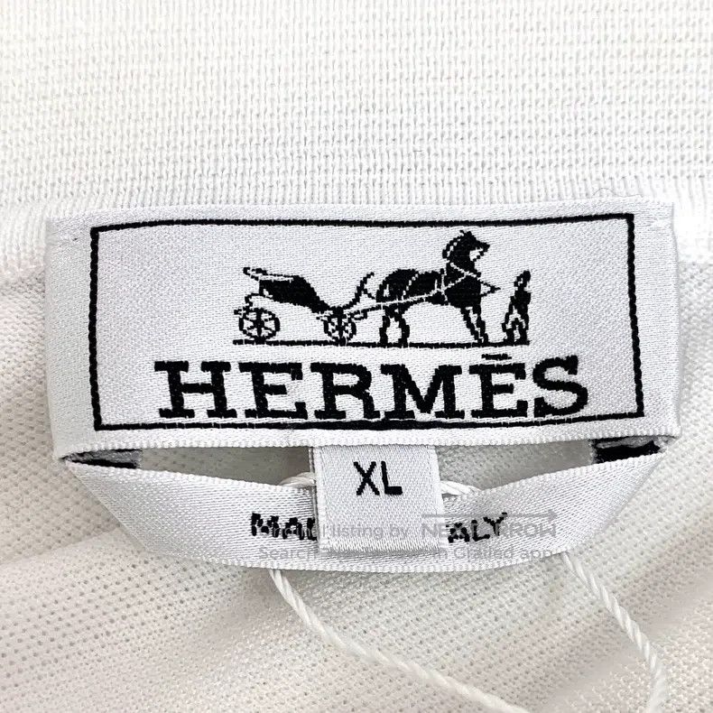 Hermes Hermes White pocket H-letter embroidered cotton polo shirt Size US XL / EU 56 / 4 - 5 Thumbnail