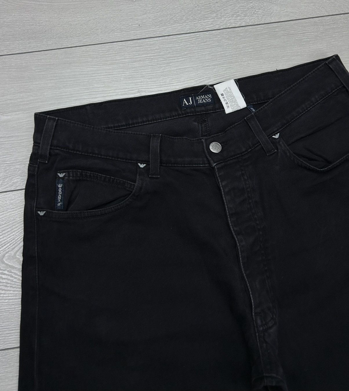 Armani × Vintage Armani Jeans Vintage Black Pant size 38 fit 36 Size US 36 / EU 52 - 5 Thumbnail