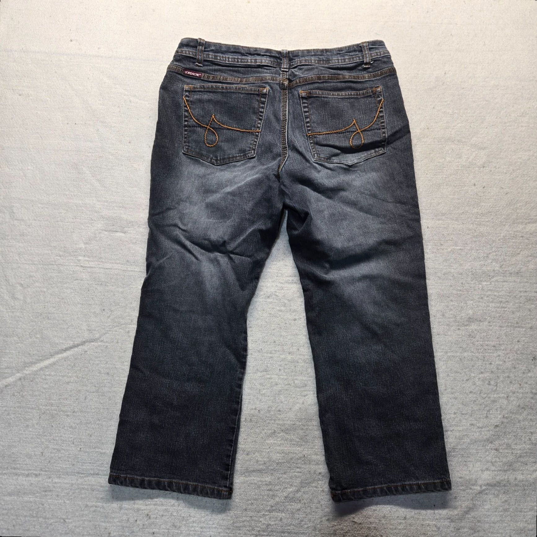 Jordache Jordache Pants - Junior Bootcut Low Rise Stretch Cotton Blend Black - Size 11 (Juniors) - Women’s Casual Straight Leg Size 11-12 Size 32" / US 10 / IT 46 - 8 Thumbnail