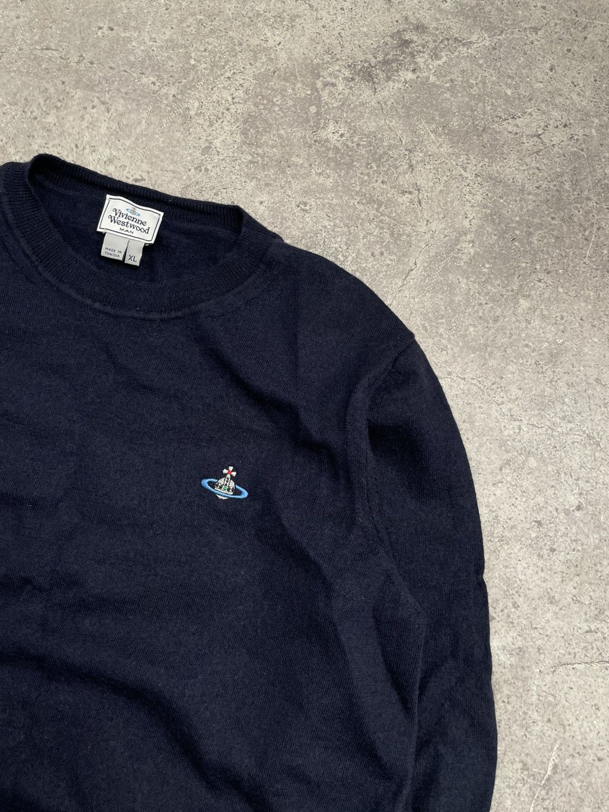 Vivienne Westwood Vivienne Westwood Sweater Navy Wool Size US L / EU 52-54 / 3 - 3 Thumbnail