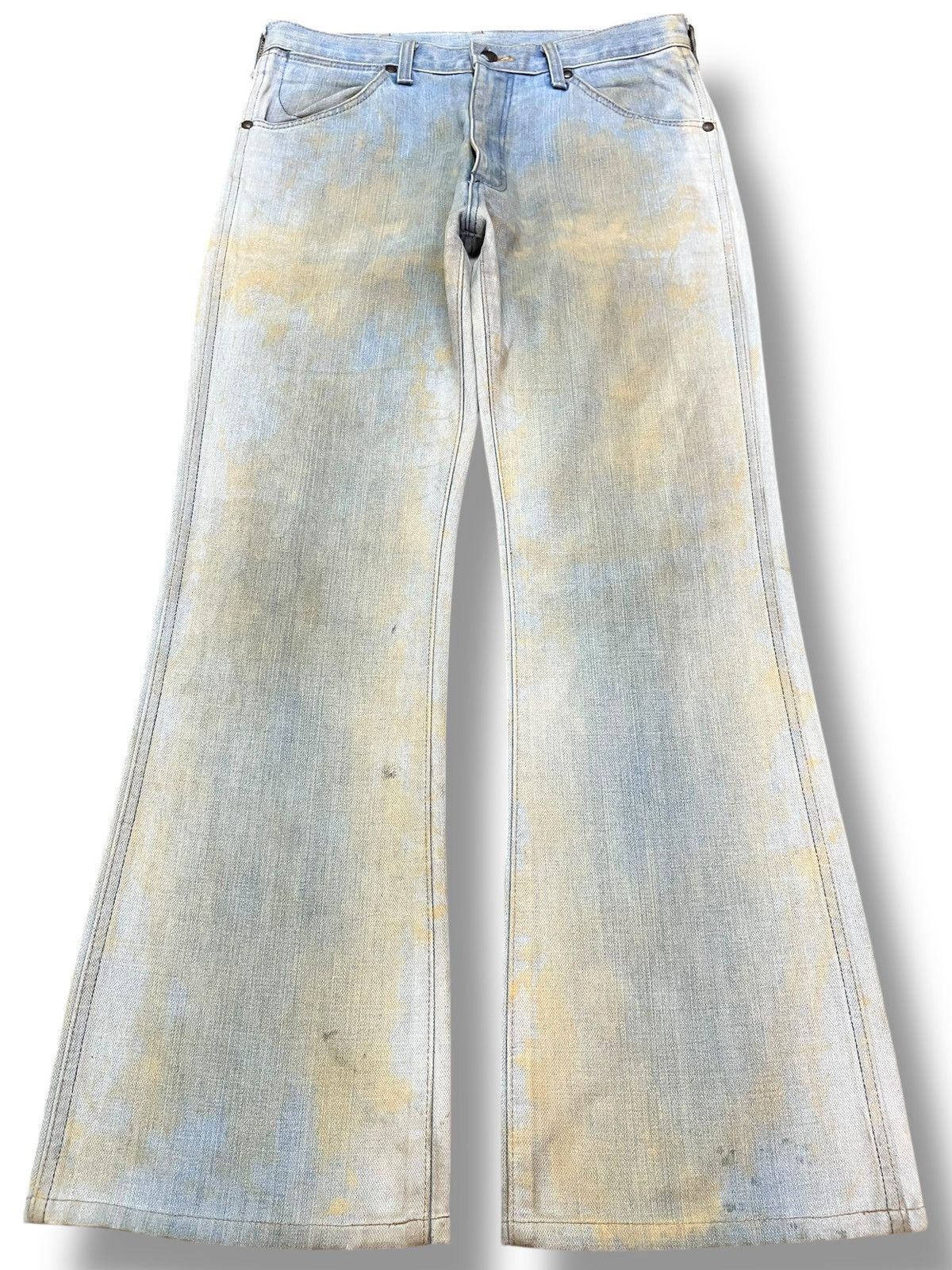 Wrangler Vintage Wrangler Flare Bootcut Mudwash Faded Denim Size US 31 - 1 Thumbnail