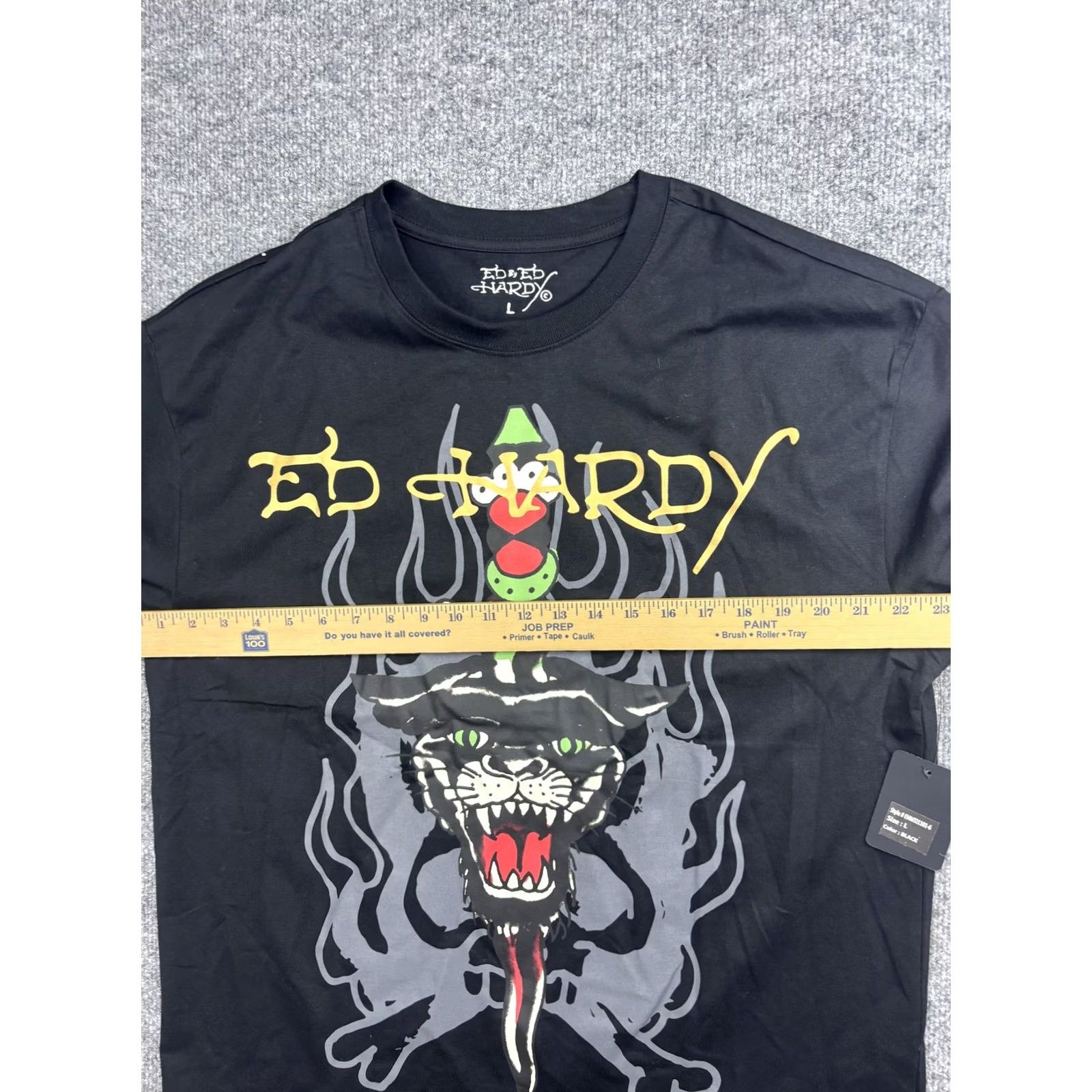 Ed Hardy Ed Hardy Shirt Mens Large Black Panther Dagger Graphic Tee Tagless Size US L / EU 52-54 / 3 - 5 Thumbnail