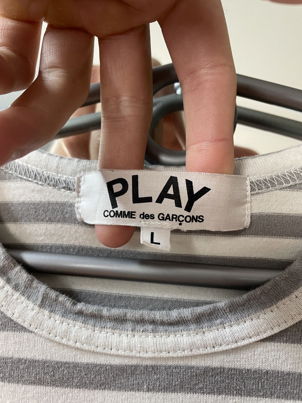 Comme des Garcons Vintage 00s Play Comme des Darcons Long sleeve Striped Tee Size S / US 4 / IT 40 - 7 Thumbnail