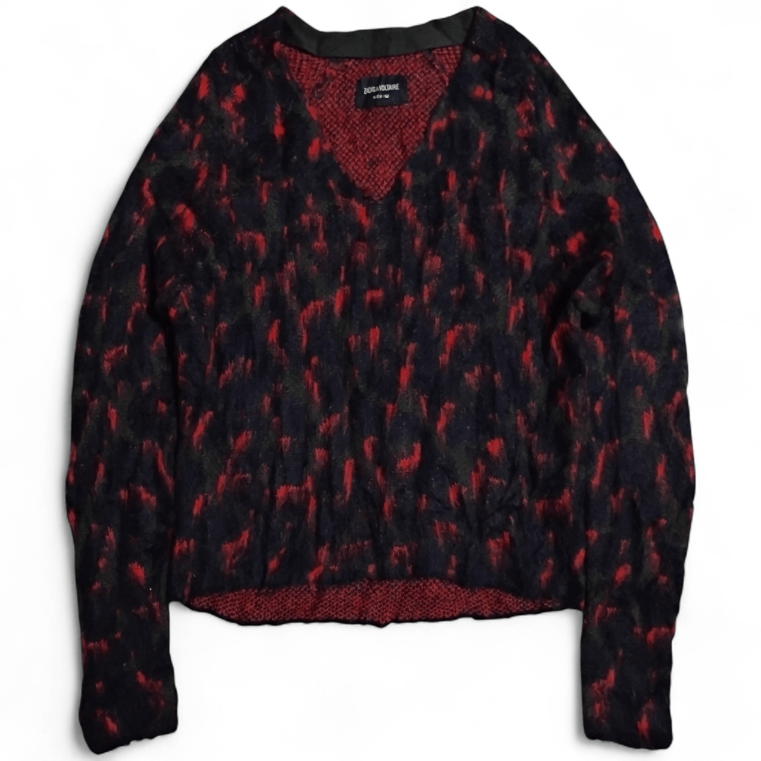 Zadig & Voltaire Zadig & Voltaire AWM River Sweater Leopard Wool Mohair Size S / US 4 / IT 40 - 1 Thumbnail