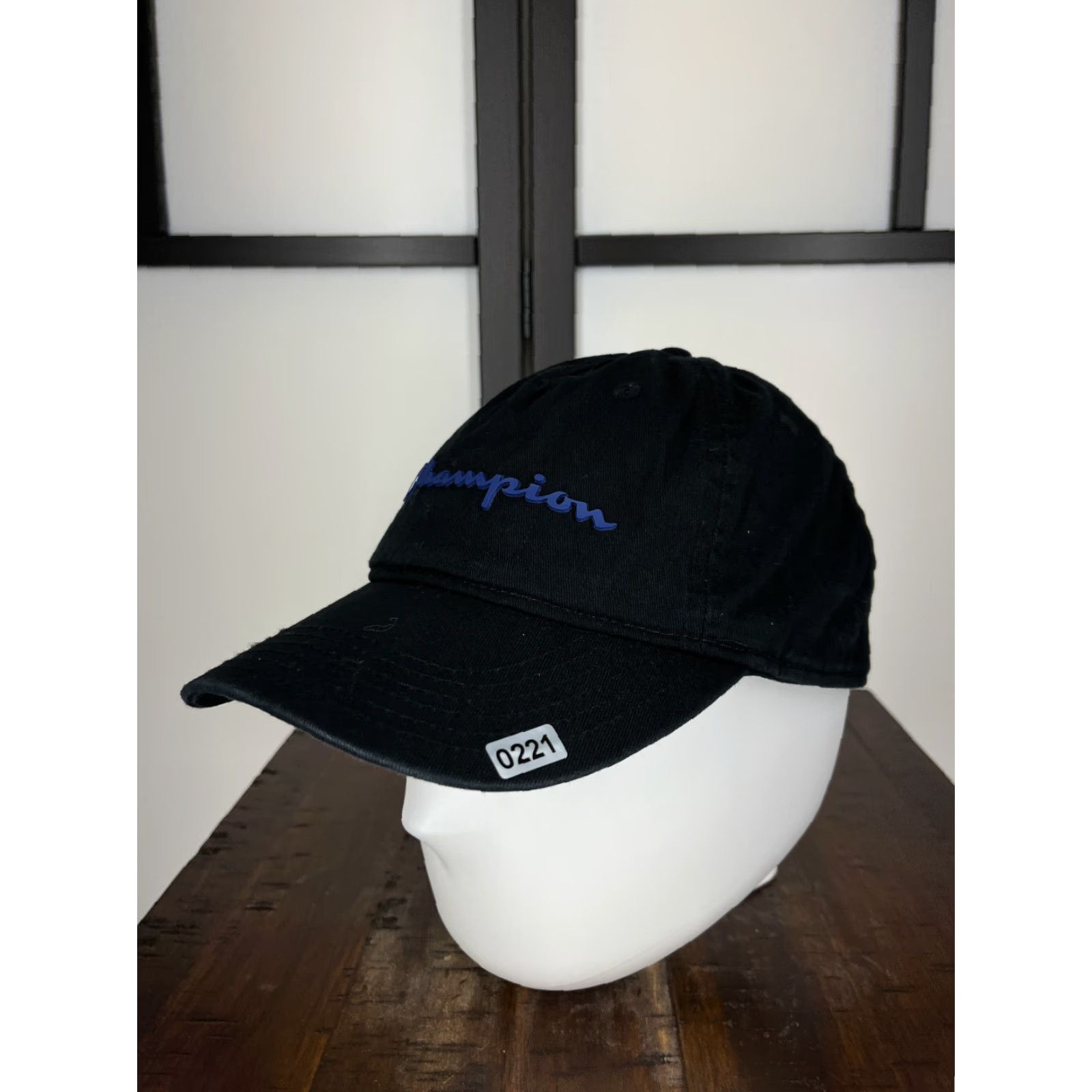 Champion Champion Hat Cap Adjustable One Size Black Purple Cotton Golf Style Logo Mens Size ONE SIZE - 4 Thumbnail