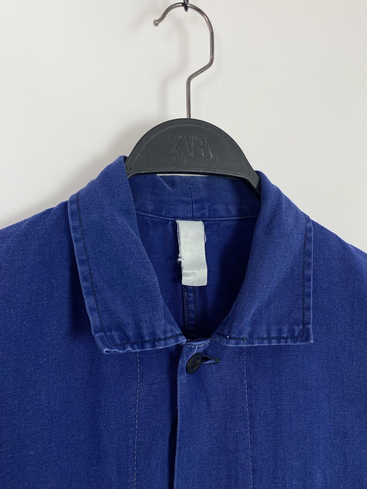 Vintage 80s Vintage Faded Check Pockets Work Jacket Size US L / EU 52-54 / 3 - 4 Thumbnail
