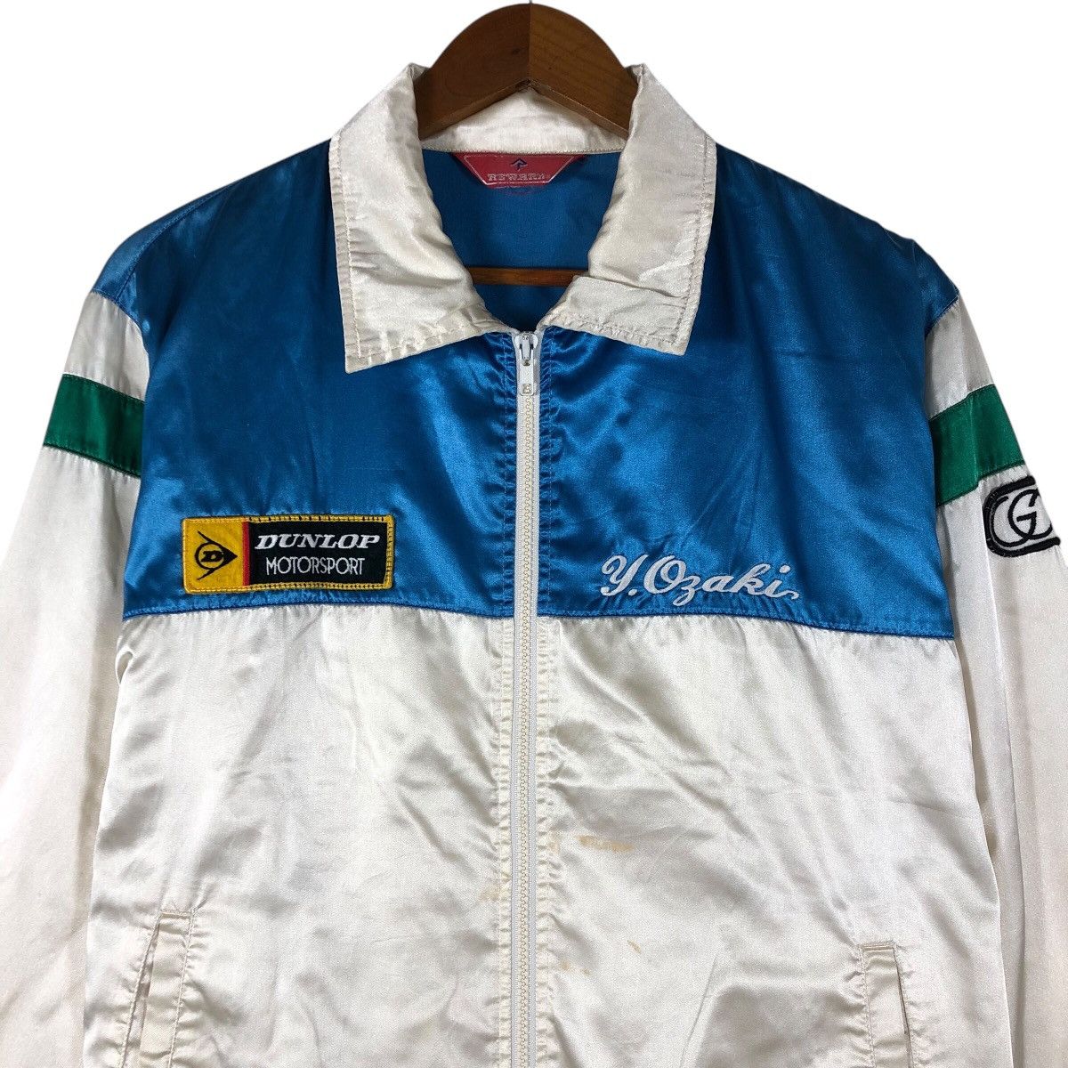 Dunlop Vintage DUNLOP Motorsport Racing Windbreaker Jacket Size US M / EU 48-50 / 2 - 2 Thumbnail