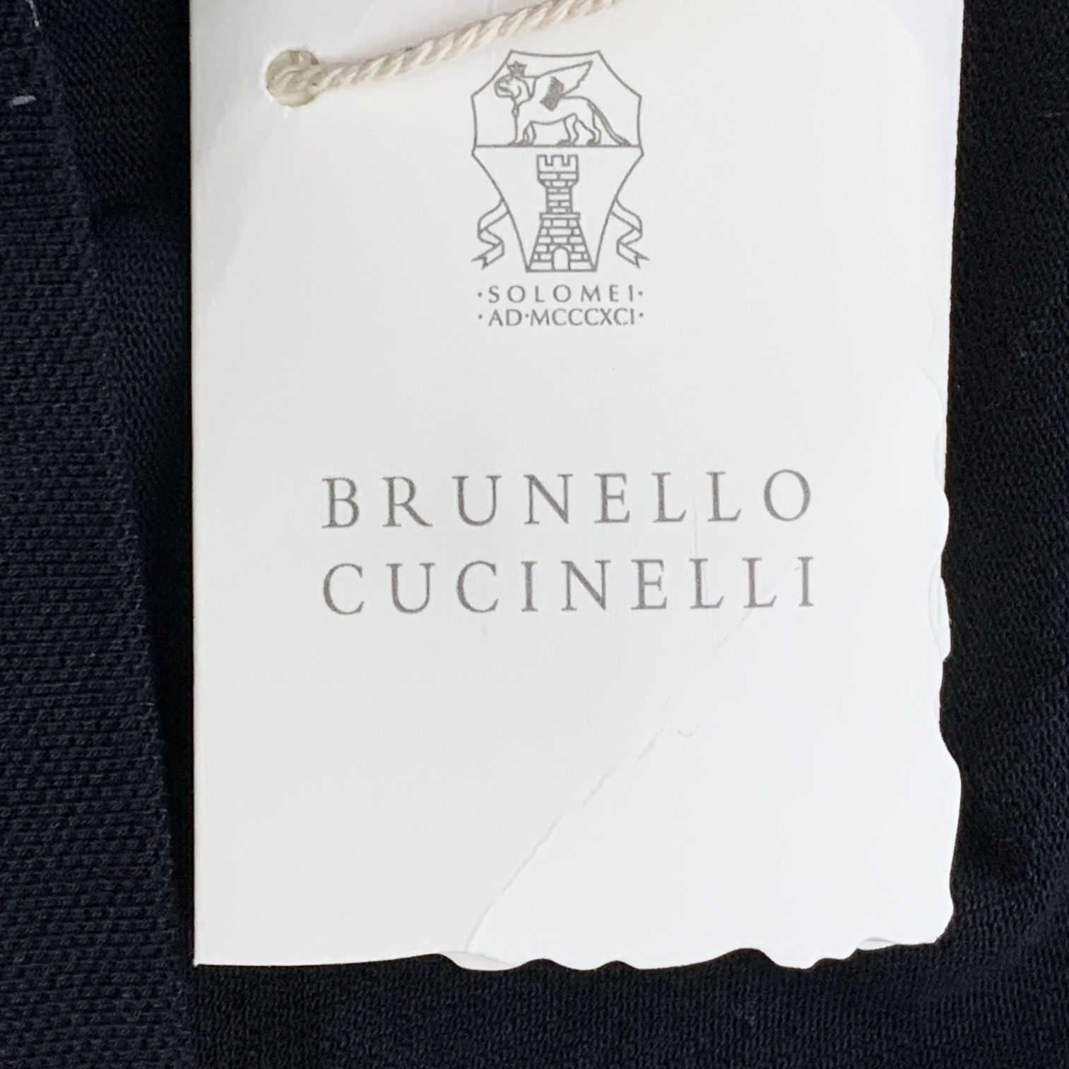 Brunello Cucinelli Brunello Cucinelli Logo Polo Shirt Black (46) Size US S / EU 44-46 / 1 - 7 Thumbnail