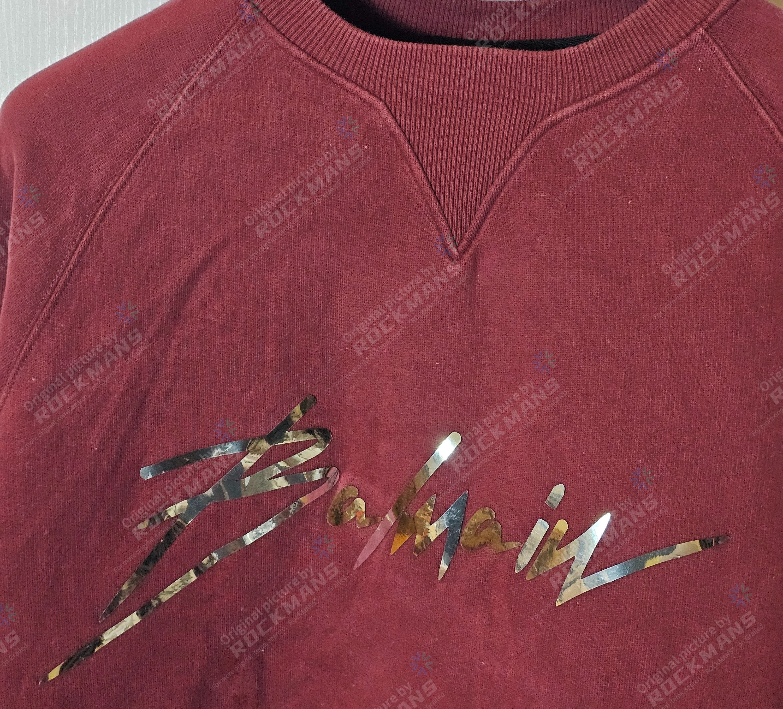 Balmain Balmain Signature Silver Metallic Logo Sweatshirt Size XL Size US XL / EU 56 / 4 - 2 Thumbnail