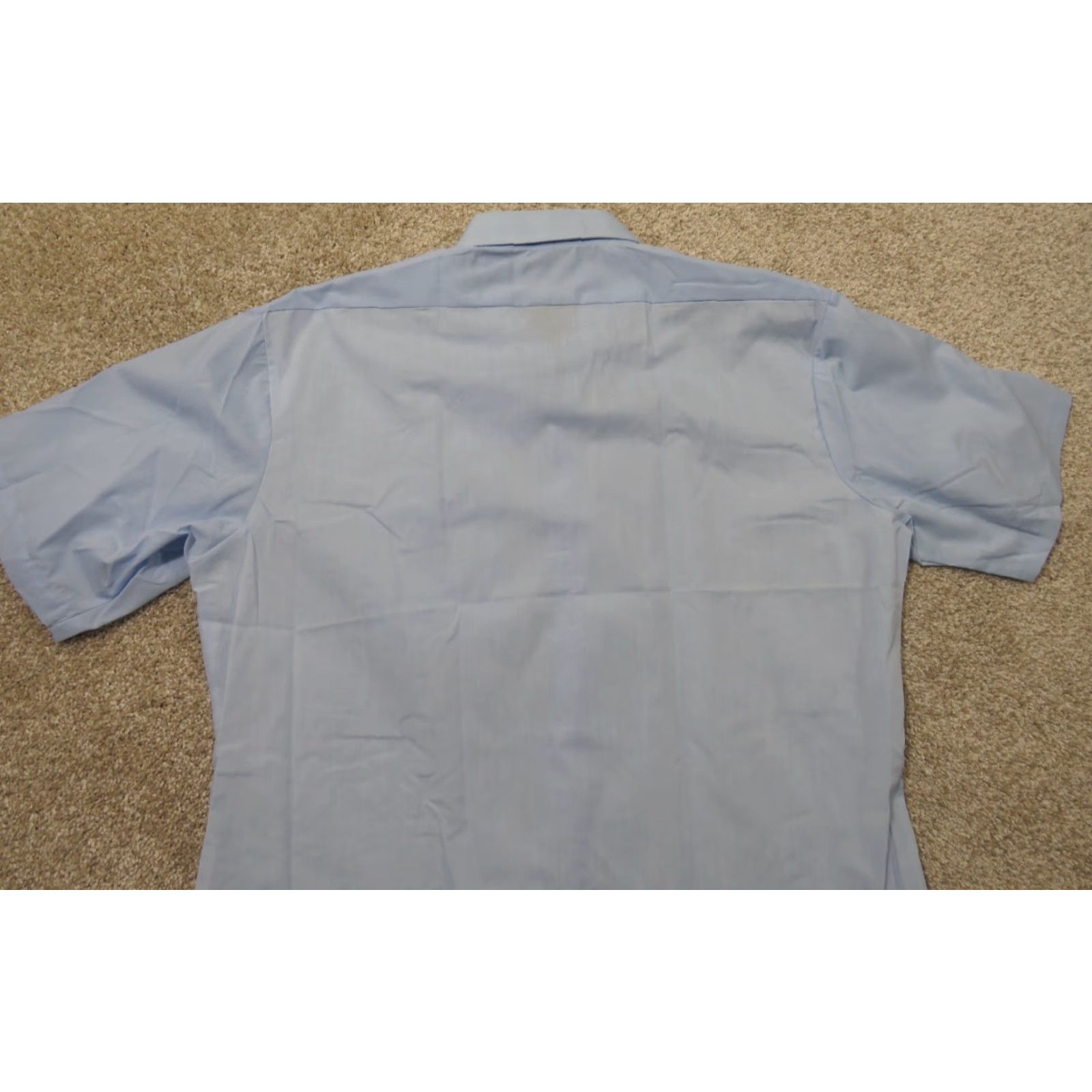 McGregor VINTAGE McGregor Shirt Blue Blue Solid Button-Up Short Sleeve Pocket Men's L Regular Button-Down Collar 17 Size US L / EU 52-54 / 3 - 8 Thumbnail