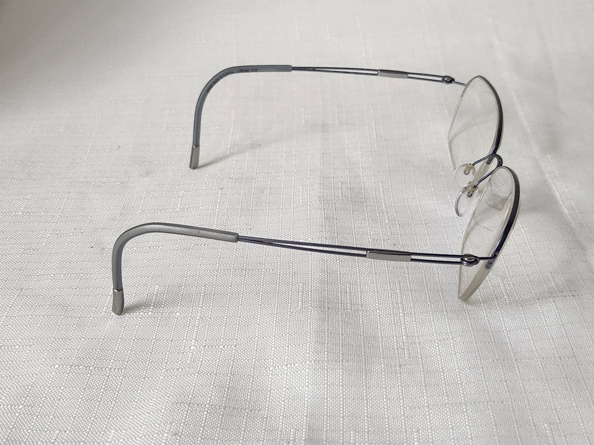Silhouette Silhouette 4337 40 6055 Titanium Blue Gray Half rim glasses Size ONE SIZE - 3 Thumbnail