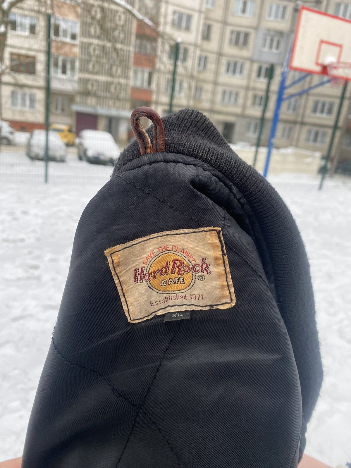 Hard Rock Cafe × Vintage Hard Rock Cafe New York vintage 90’s leather bomber jacket Size US XL / EU 56 / 4 - 11 Thumbnail