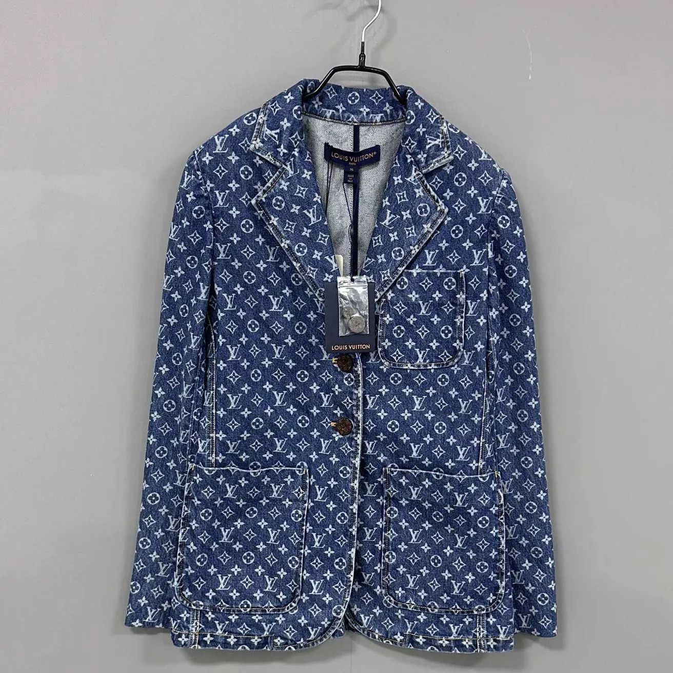 Louis Vuitton LV Monogram All-Over Print Denim Jacket Women's 36 Size XS / US 0-2 / IT 36-38 - 1 Thumbnail