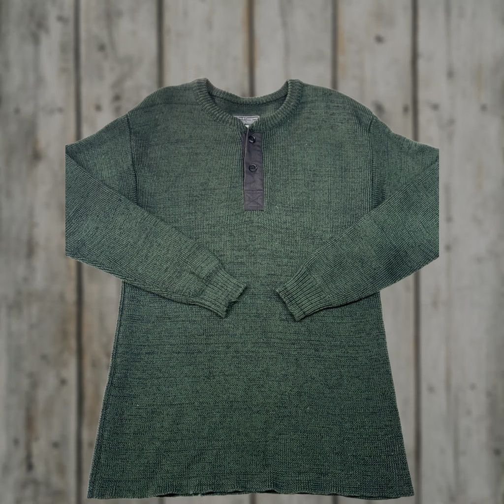 Vintage VINTAGE POLLEN & COMPANY Made In Canada 100% Superwashed wool Sweater Green Mens M Size US M / EU 48-50 / 2 - 1 Thumbnail
