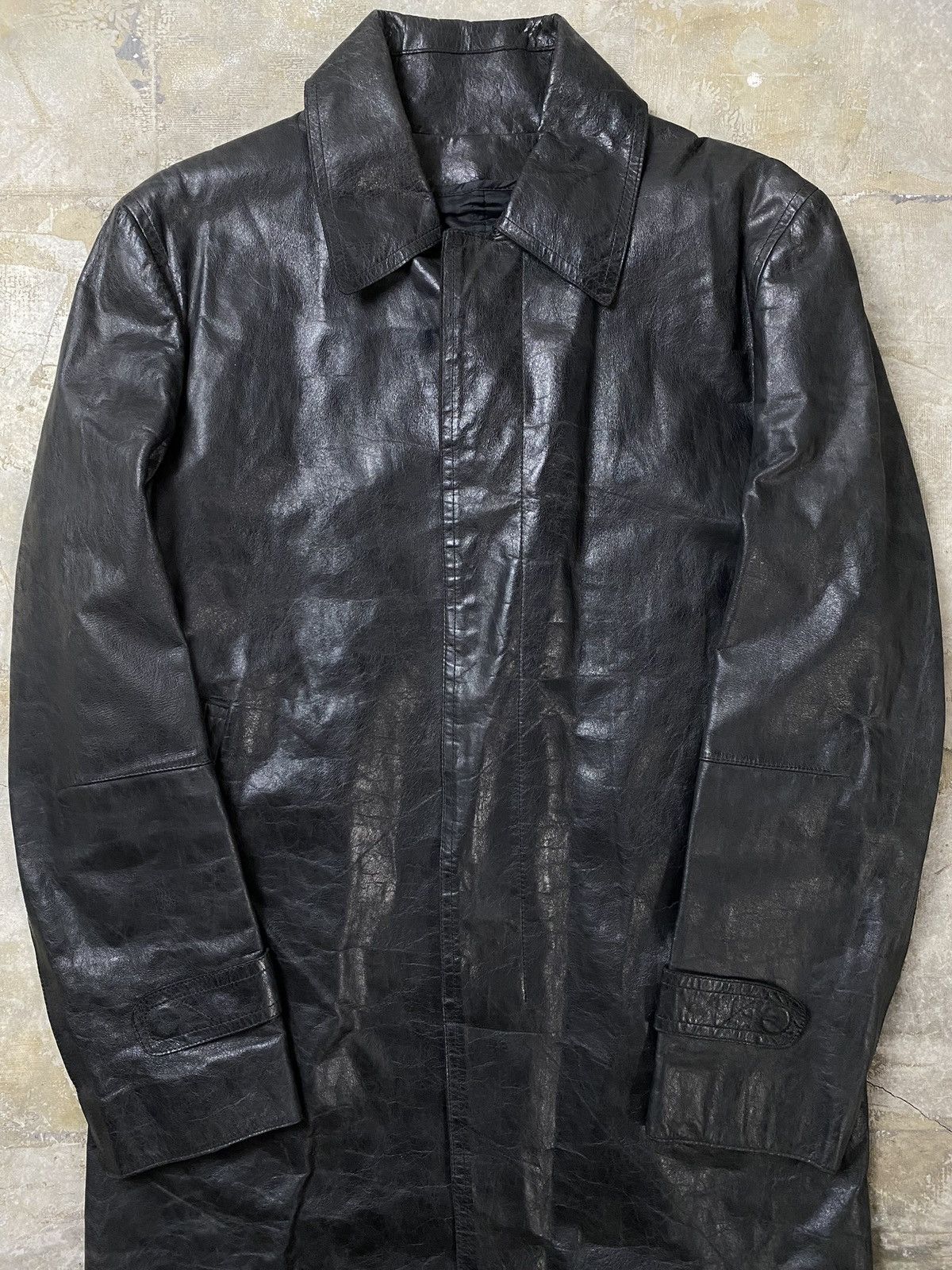 Costume National Costume National Homme - Leather Coat Jacket Size US S / EU 44-46 / 1 - 2 Thumbnail
