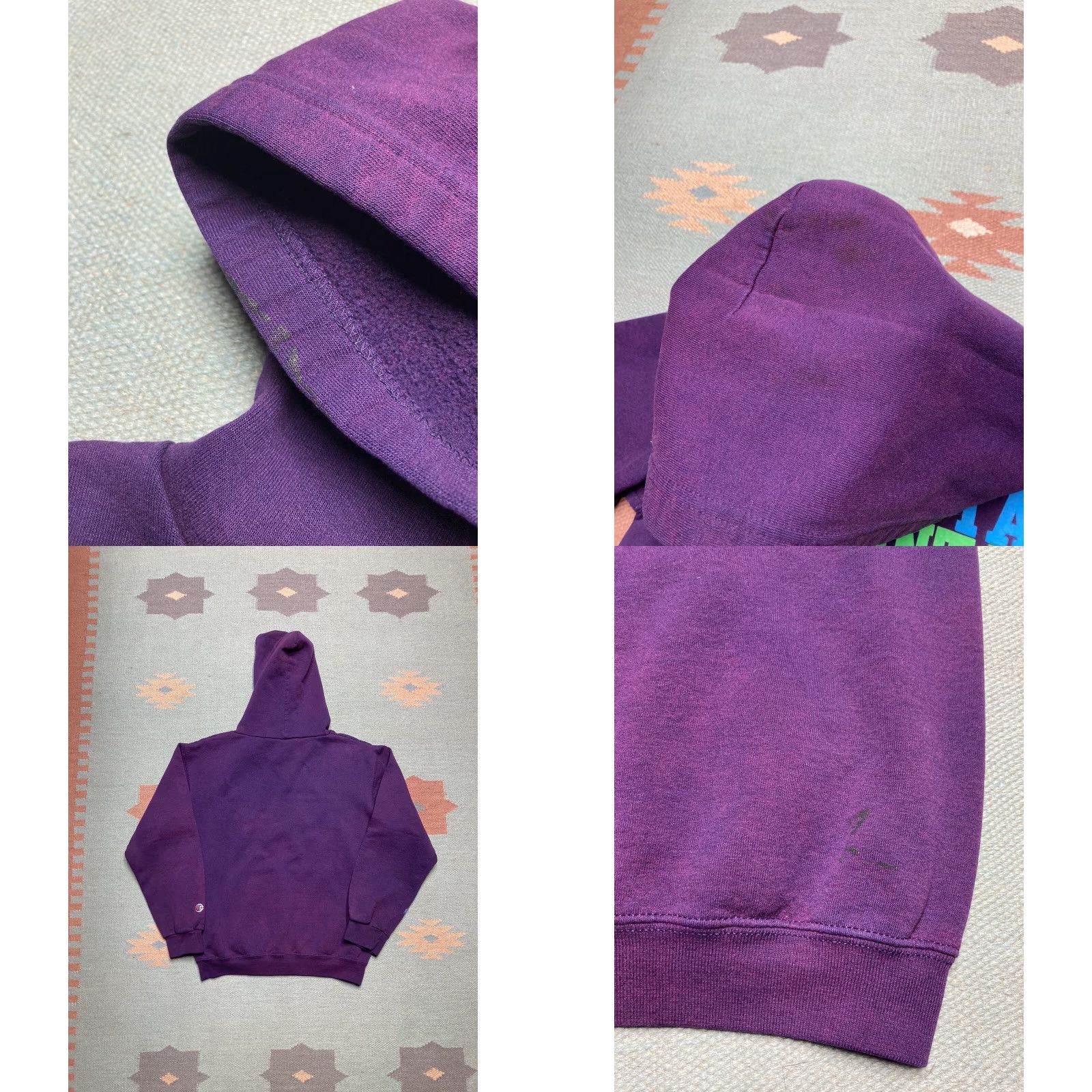 Champion VINTAGE Champion Hoodie Crystal Mountain Michigan Ski Resort 90s Purple Small Mens Pullover Skiing 90s SMALL Size US S / EU 44-46 / 1 - 8 Thumbnail