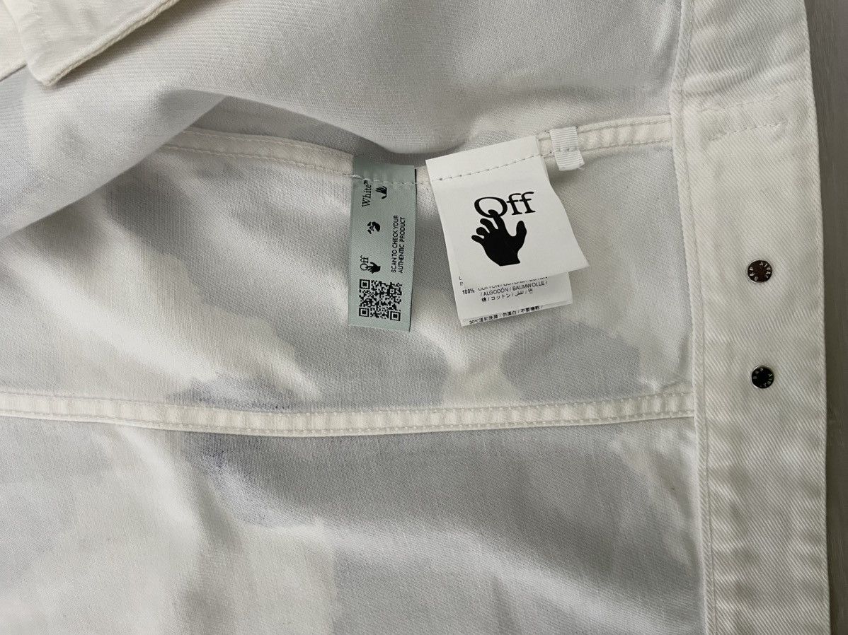 Off-White × Virgil Abloh Off-White Cow Print Denim Jacket (Virgil Abloh, FW20) Size US XS / EU 42 / 0 - 6 Thumbnail