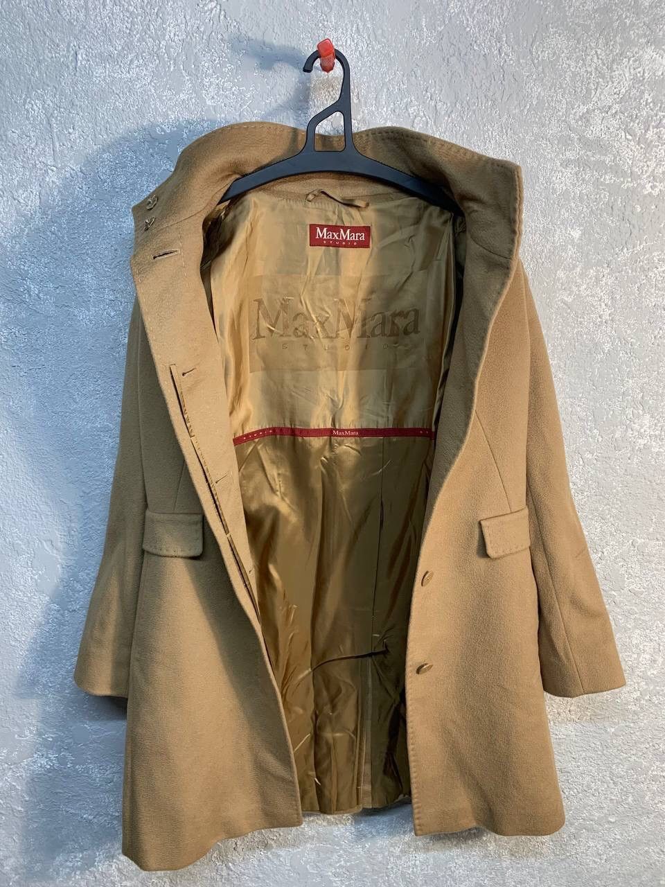 Max Mara Max Mara Studio Lana Wool Beige Coat Size M / US 6-8 / IT 42-44 - 4 Thumbnail