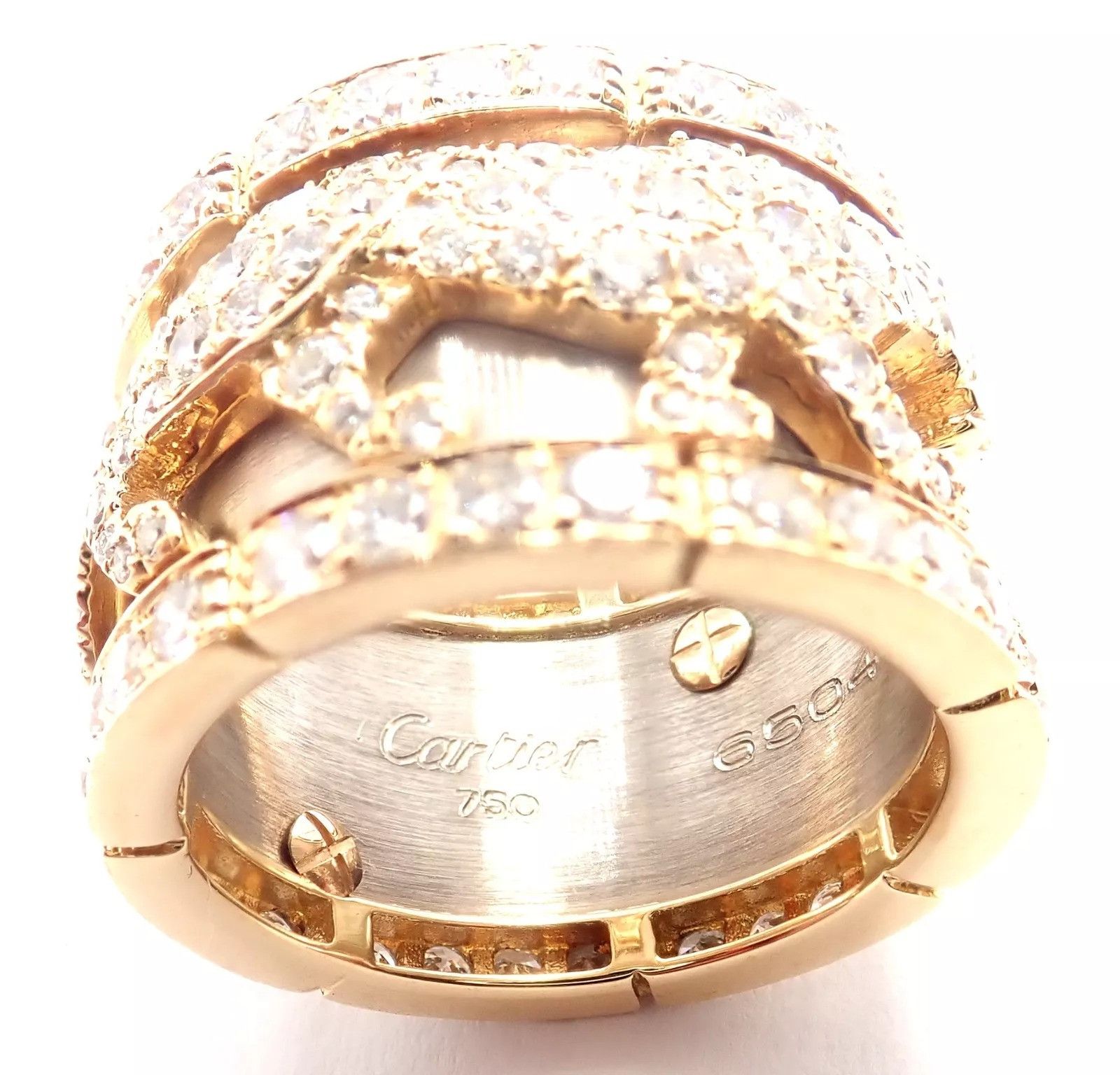 Cartier Cartier Mahango Walking Panthere 18k Diamond Band Ring Size ONE SIZE - 10 Thumbnail