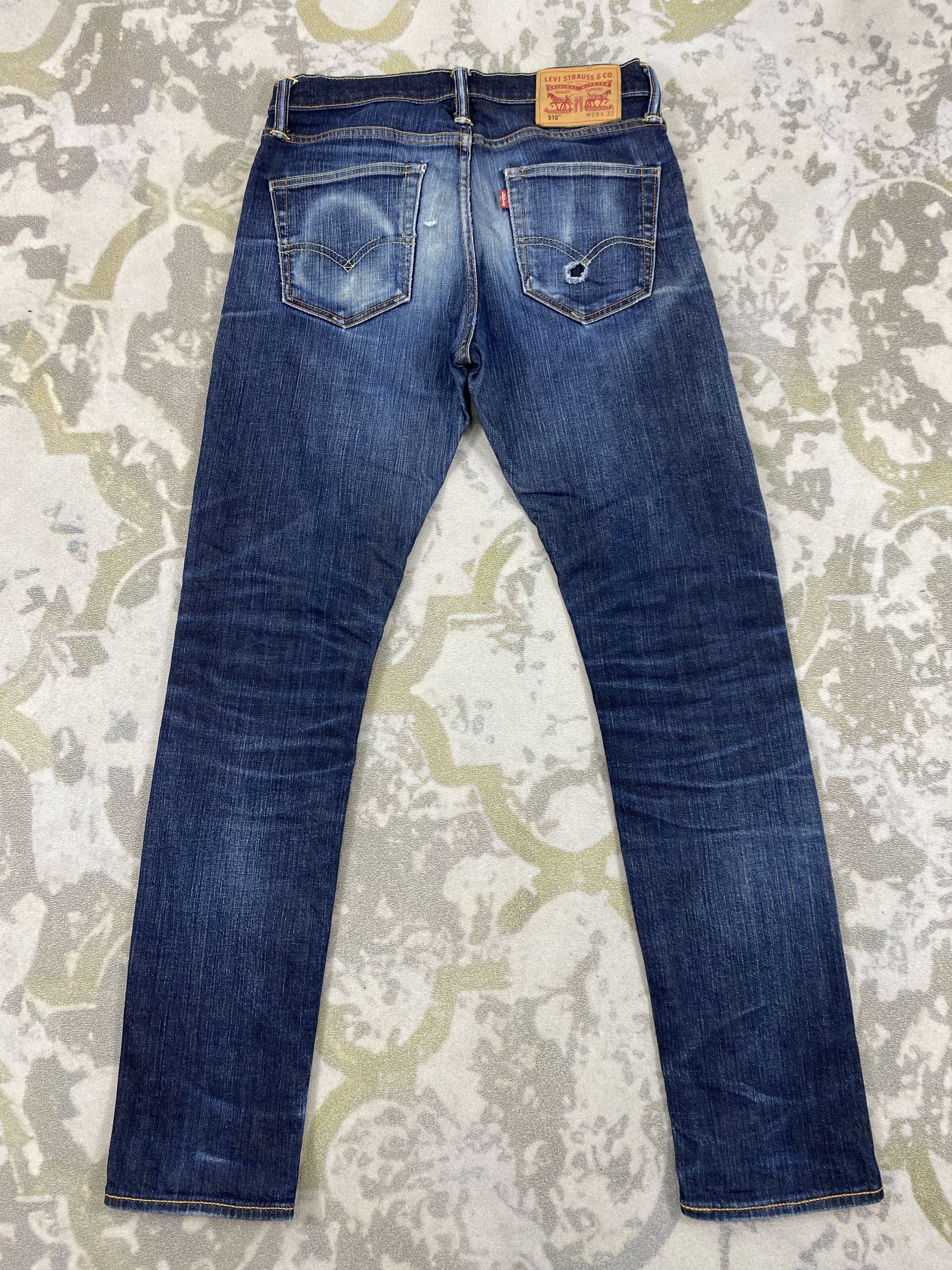 Levi's Faded Blue Vintage Levi's 510 Jeans 29x30 Denim- JN3659 Size US 29 - 2 Thumbnail