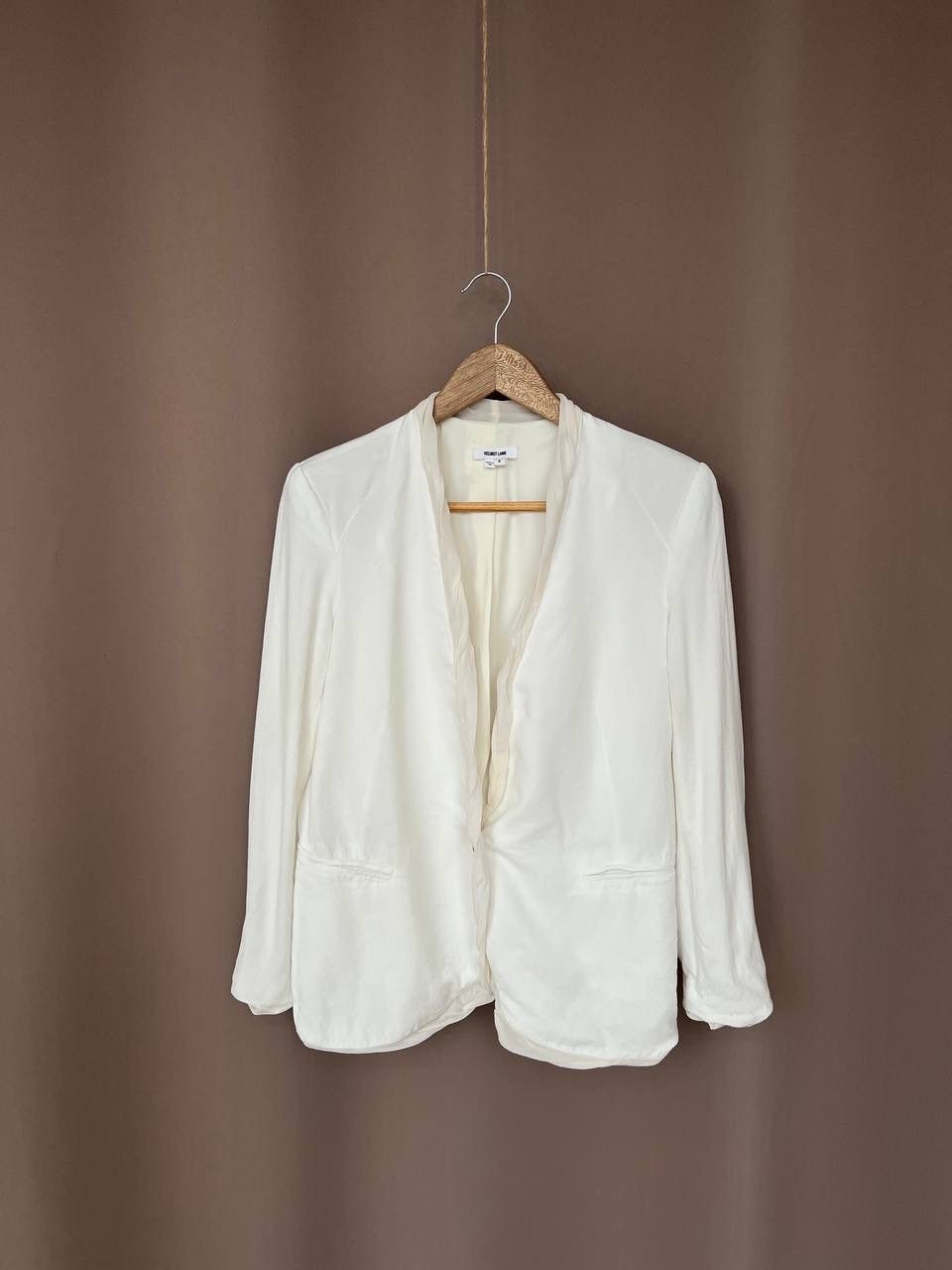 Helmut Lang Helmut Lang Padded One Button Viscose Blazer Size 4 or S/M Size S / US 4 / IT 40 - 1 Thumbnail