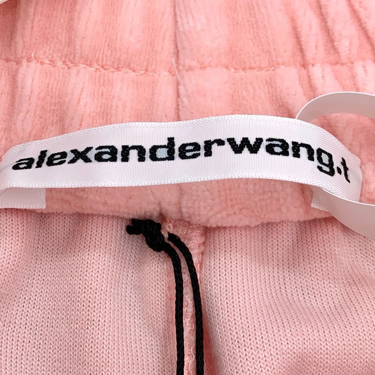 Alexander Wang Alexander Wang Pink Velour Jogger Pants With Rhinestone Logo Size 30" / US 8 / IT 44 - 6 Thumbnail