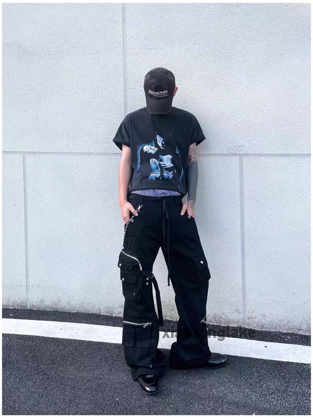 Vintage ltx punk grunge loose baggy skate hiphop cargo pants Size US 32 / EU 48 - 2 Thumbnail