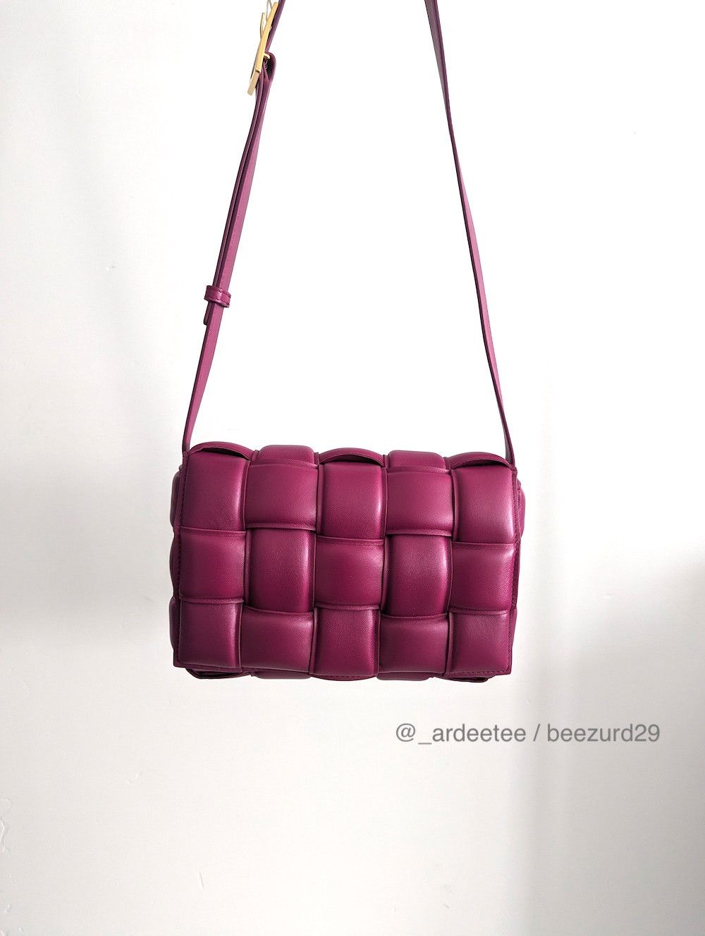 image of Bottega Veneta New $4500 Padded Leather Cassette Bag Cinnabar, Women's