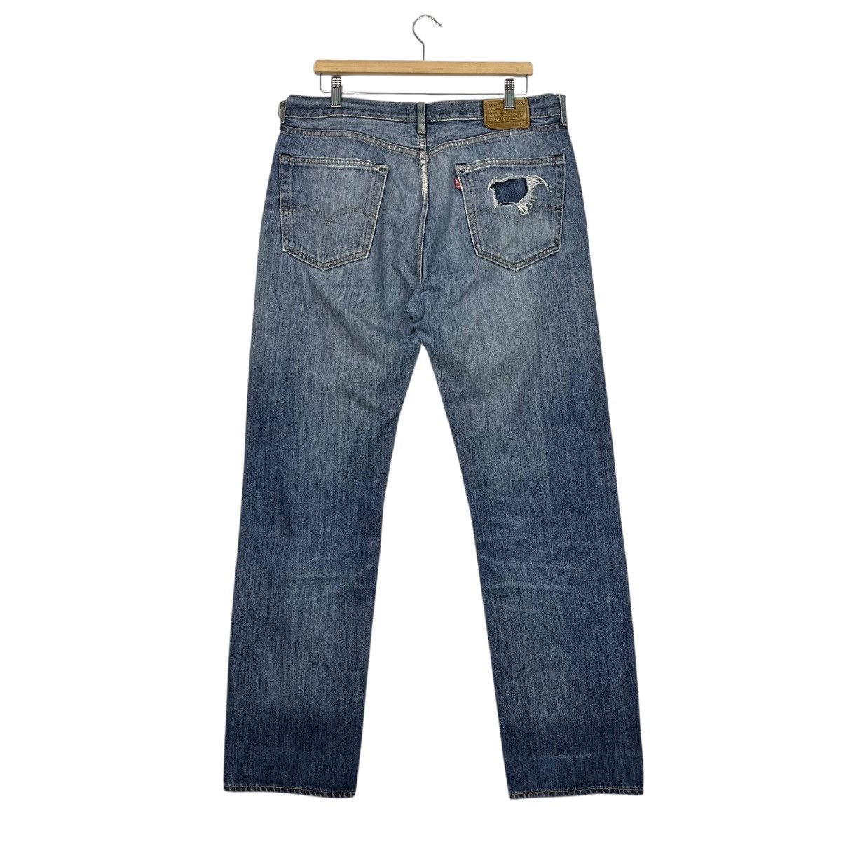 Levi's Vintage Y2k Levis Distressed Denim Jeans Size US 36 / EU 52 - 7 Thumbnail
