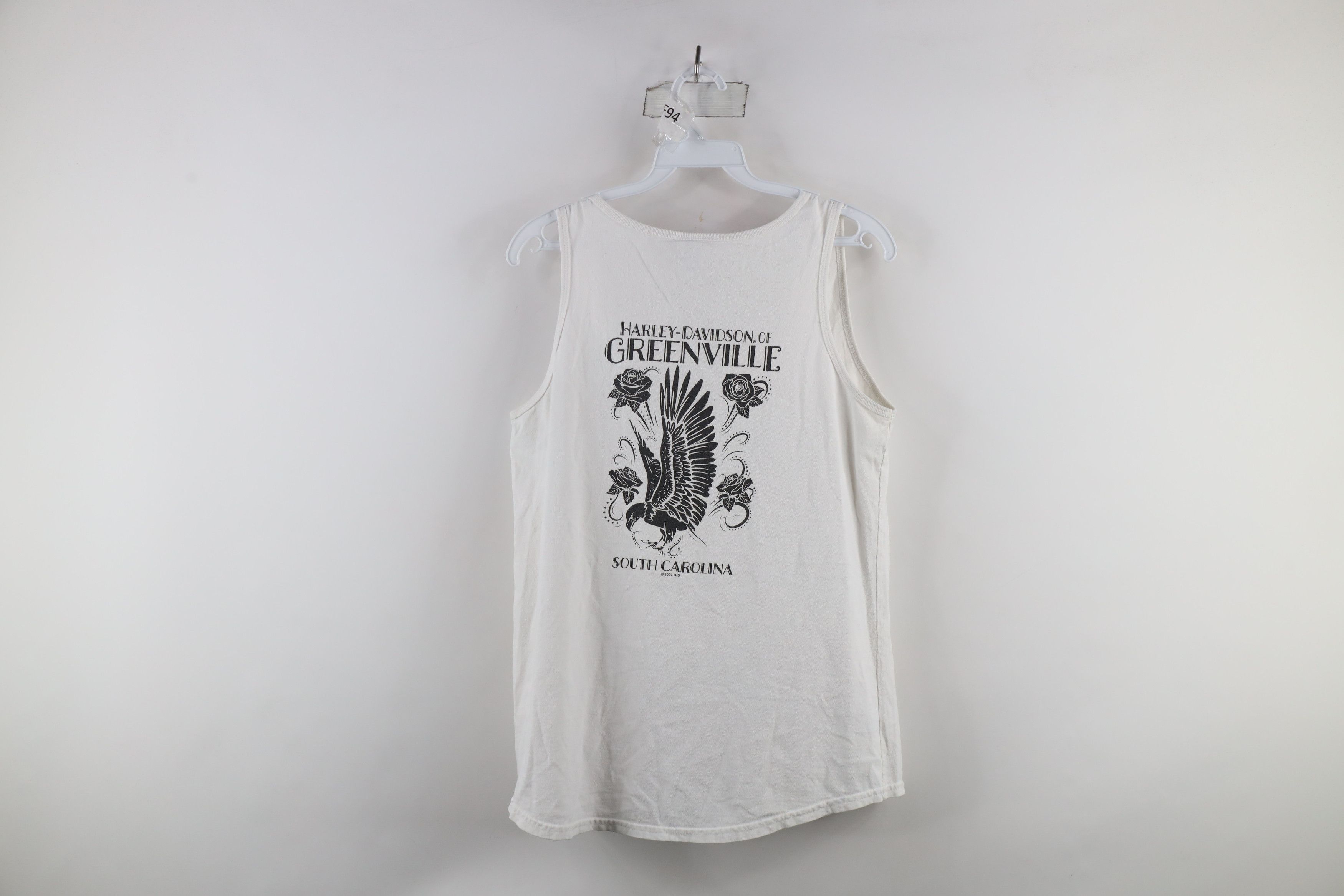 Harley Davidson × Vintage Y2K Harley Davidson Eagle Rose Flower Tank Top T-Shirt Size L / US 10 / IT 46 - 10 Thumbnail