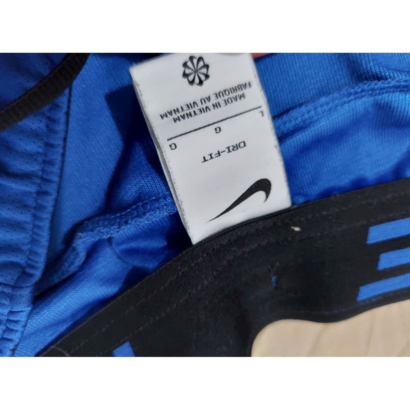 Nike Nike Shorts Mens L Large Blue Athletic Gym Workout Size US 33 - 4 Thumbnail