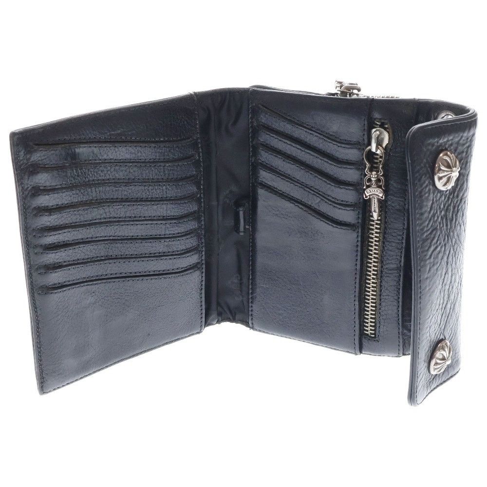 Chrome Hearts CHROME HEARTS Big Spoon Black Leather Wallet Size ONE SIZE - 4 Thumbnail