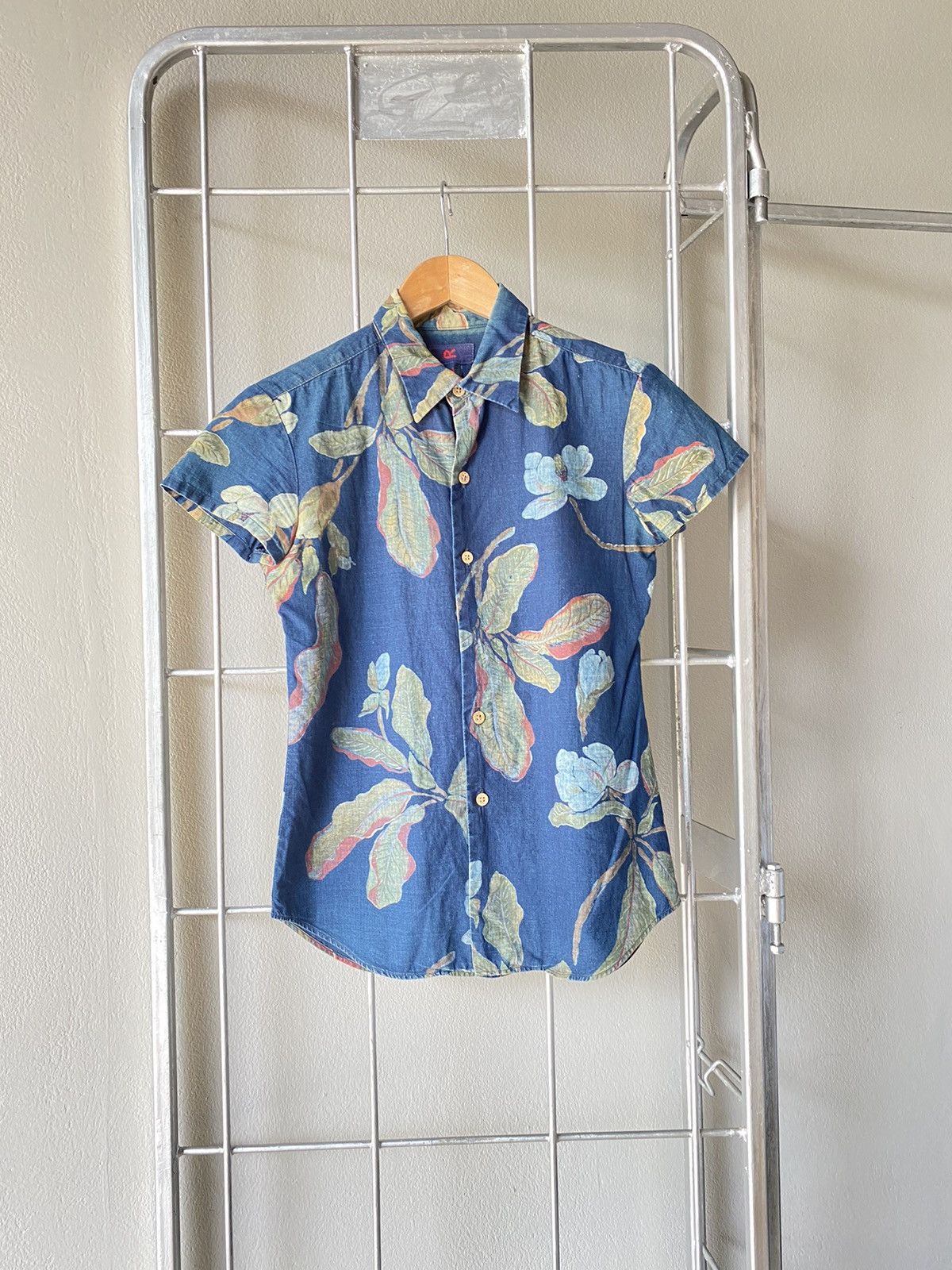 45 rpm denim printed shirt