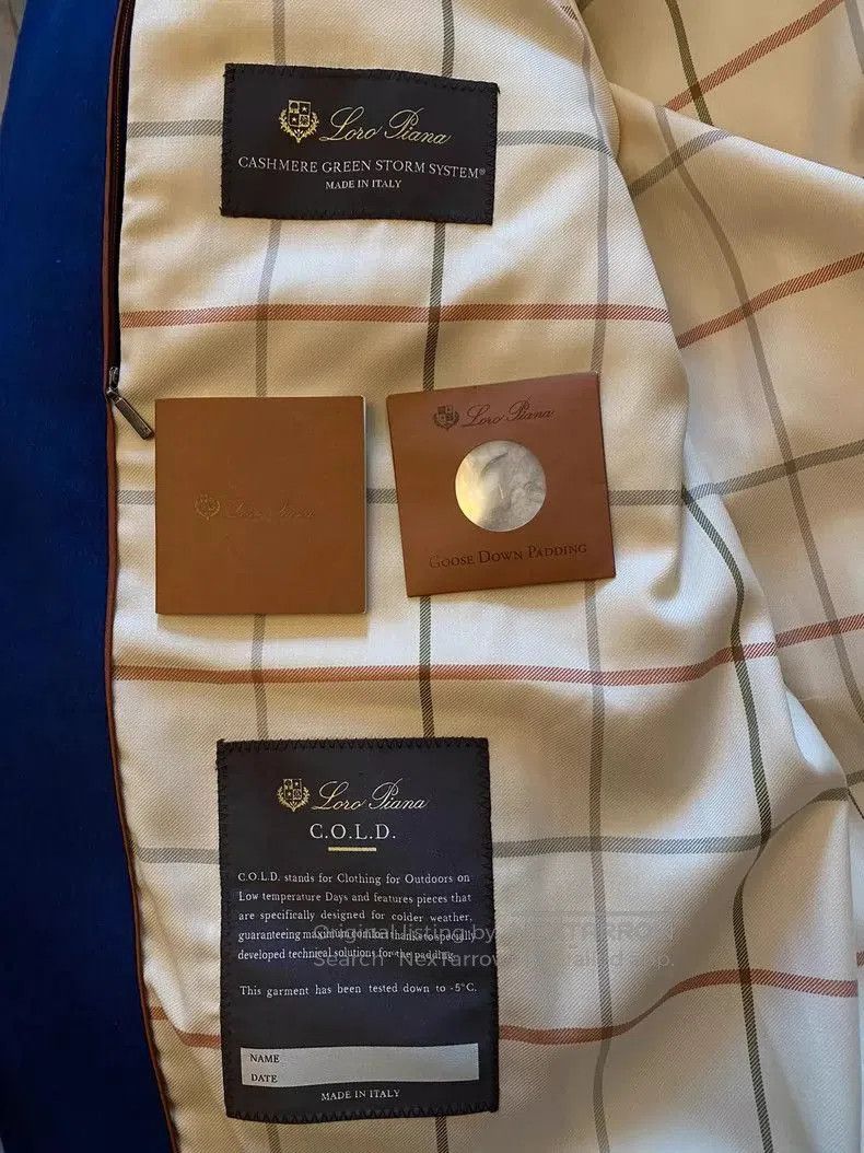 Loro Piana LoroPiana Cold Down Jacket Blue. Size US M / EU 48-50 / 2 - 4 Thumbnail