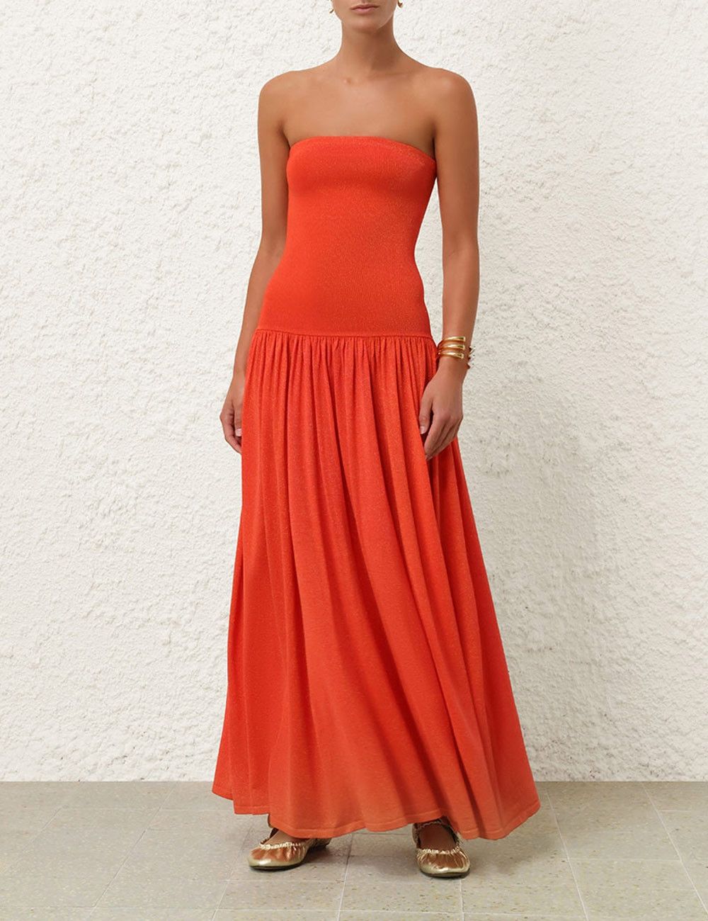 Zimmermann oc11z0525 Tranquility Maxi Dress in Red Size XS / US 0-2 / IT 36-38 - 4 Thumbnail