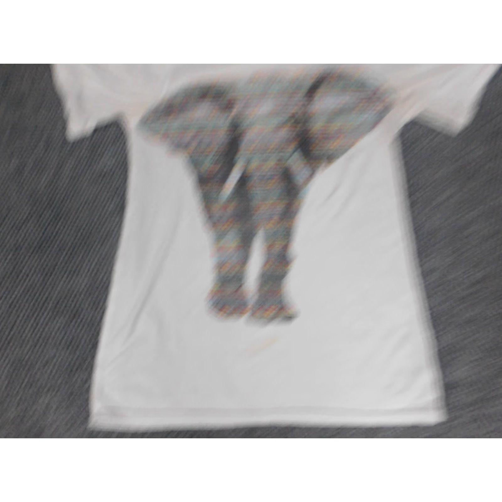 Vintage Russell Mens Shirt Small White elephant stretch graphic Shirt Slim Cotton Spandex Crew Neck Short Sleeve Logo Graphic Classic Mens Size US S / EU 44-46 / 1 - 3 Thumbnail