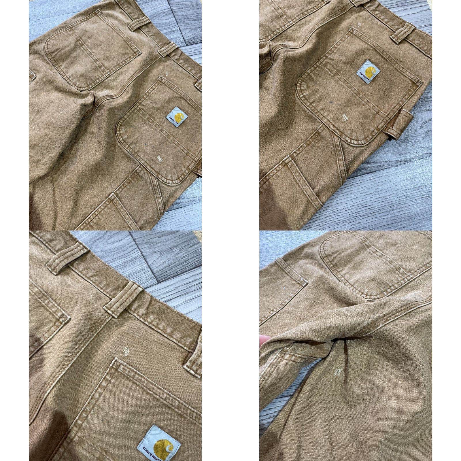 Carhartt VINTAGE Carhartt Relaxed Fit Duck Double-Front Work Pants Sz 32x34 Rugged Flex BN3340-M Pants Mens Brown 90s 5/10 distressed Size US 32 / EU 48 - 8 Thumbnail