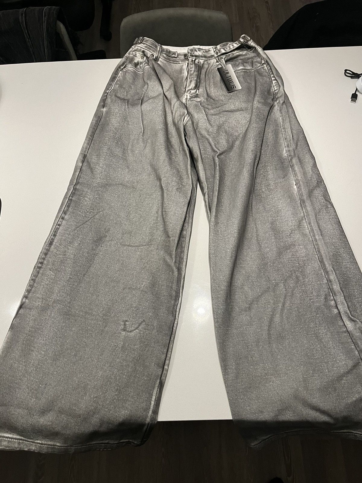 Japanese Brand × Vintage Rubbing Straight Leg Loose Denim Pants Size US 32 / EU 48 - 3 Thumbnail