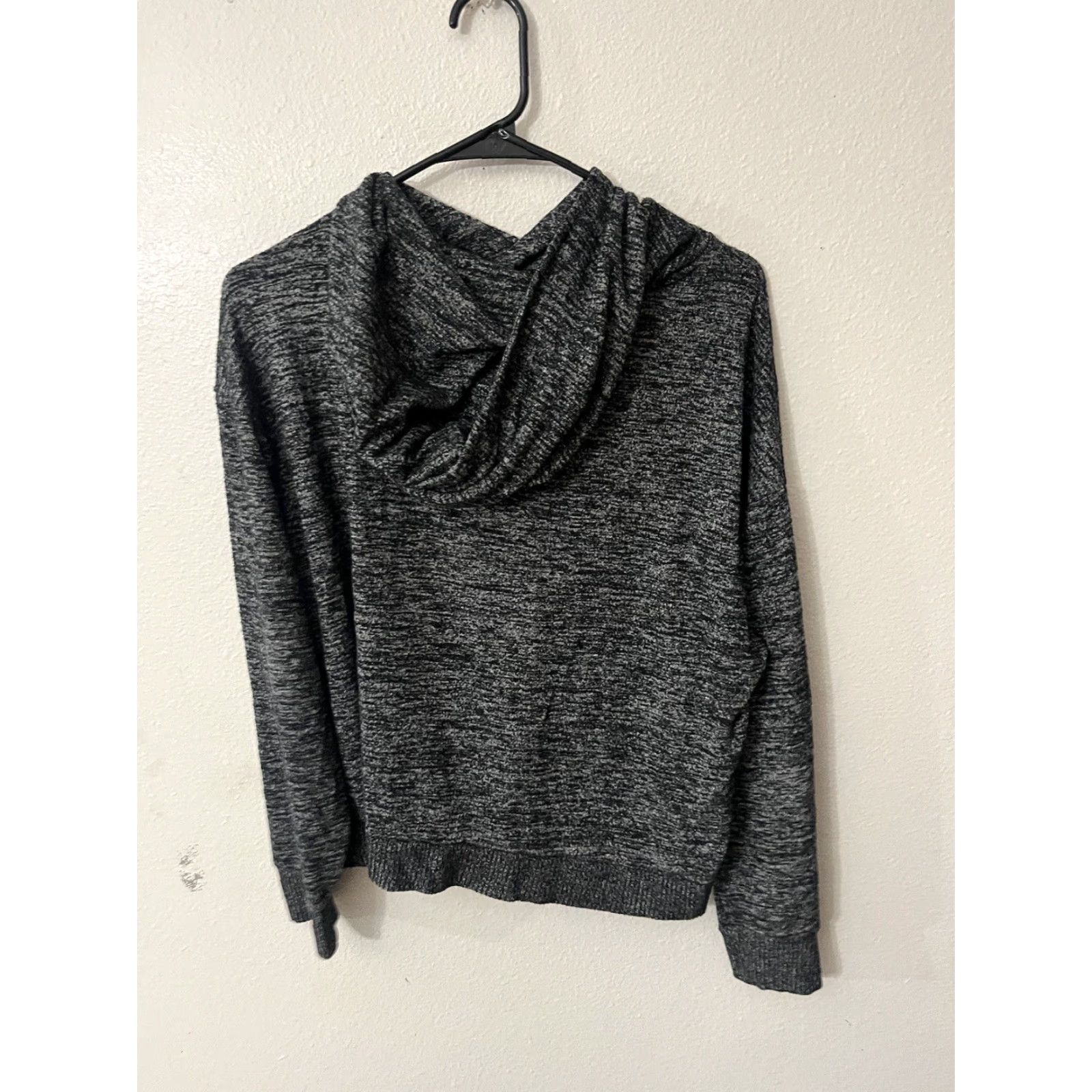 Gap Gap Women Black Pullover Hoodie Medium Solid Cotton Blend Size M / US 6-8 / IT 42-44 - 3 Thumbnail