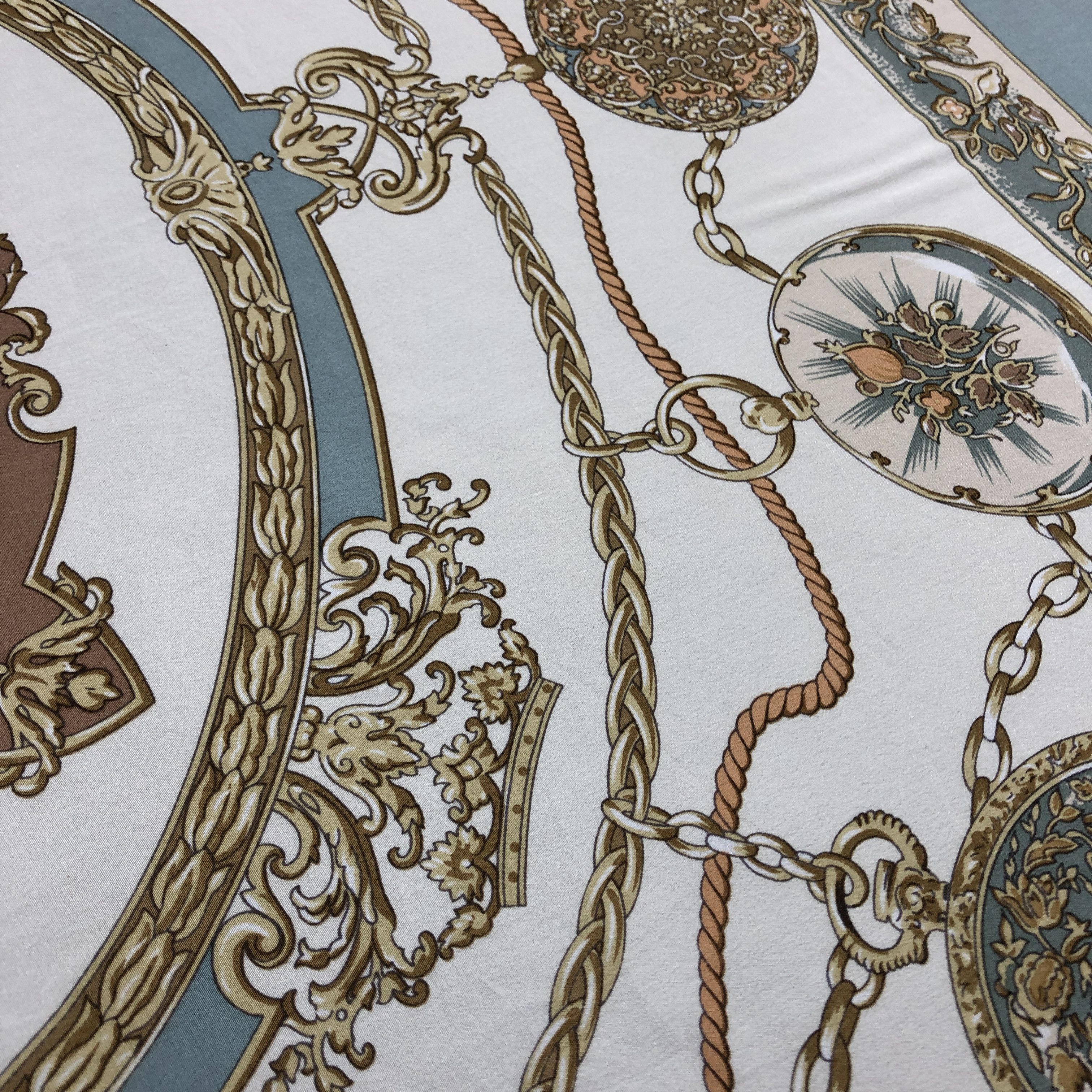 Aquascutum × Vintage Vintage Aquascutum SILK Scarf Twill Stole Wraps Scarves Size ONE SIZE - 14 Thumbnail