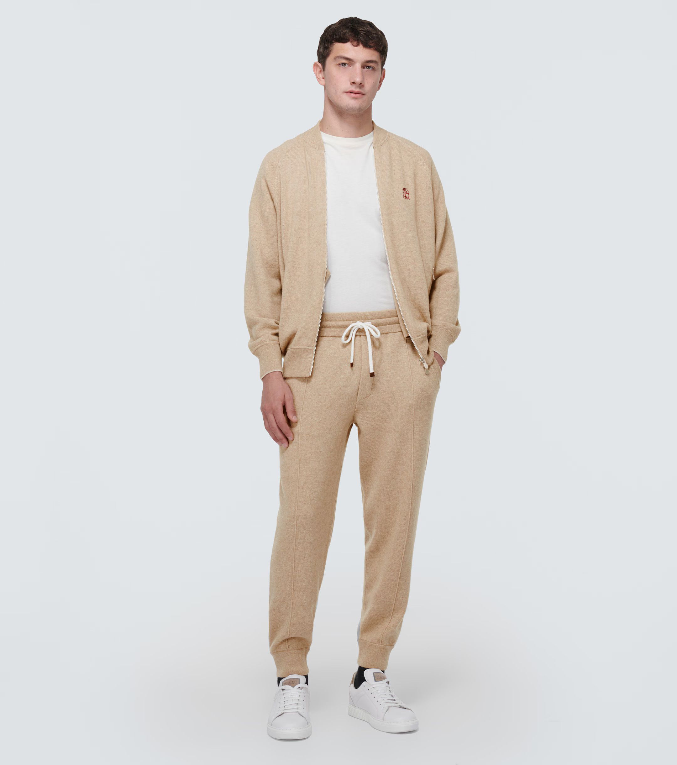 Brunello Cucinelli o1w1db10125 Cashmere Cardigan in Beige Size US M / EU 48-50 / 2 - 2 Thumbnail