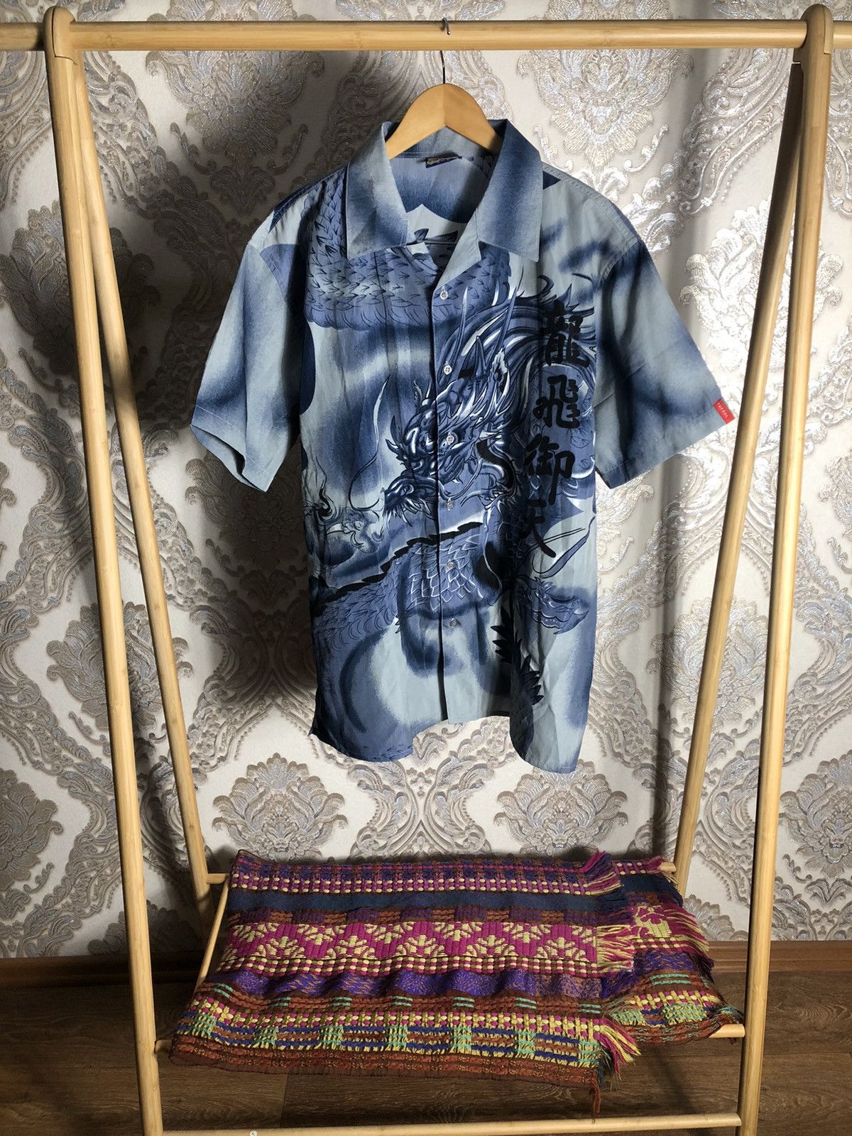 Japanese Brand VINTAGE DRAGONS DESIGNER JAPAN STYLE RETRO HAWAII Y2K 90s Size US XL / EU 56 / 4 - 1 Thumbnail