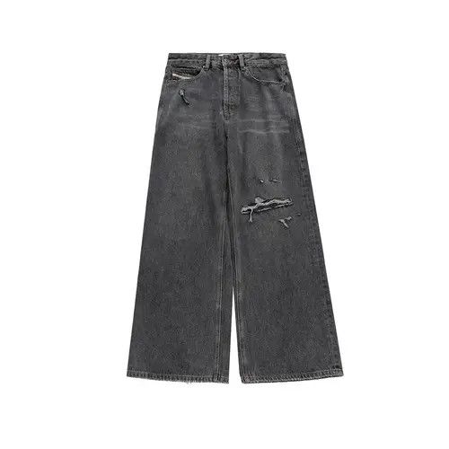 VIBE Black Ripped Baggy jeans Size US 34 / EU 50 - 8 Thumbnail