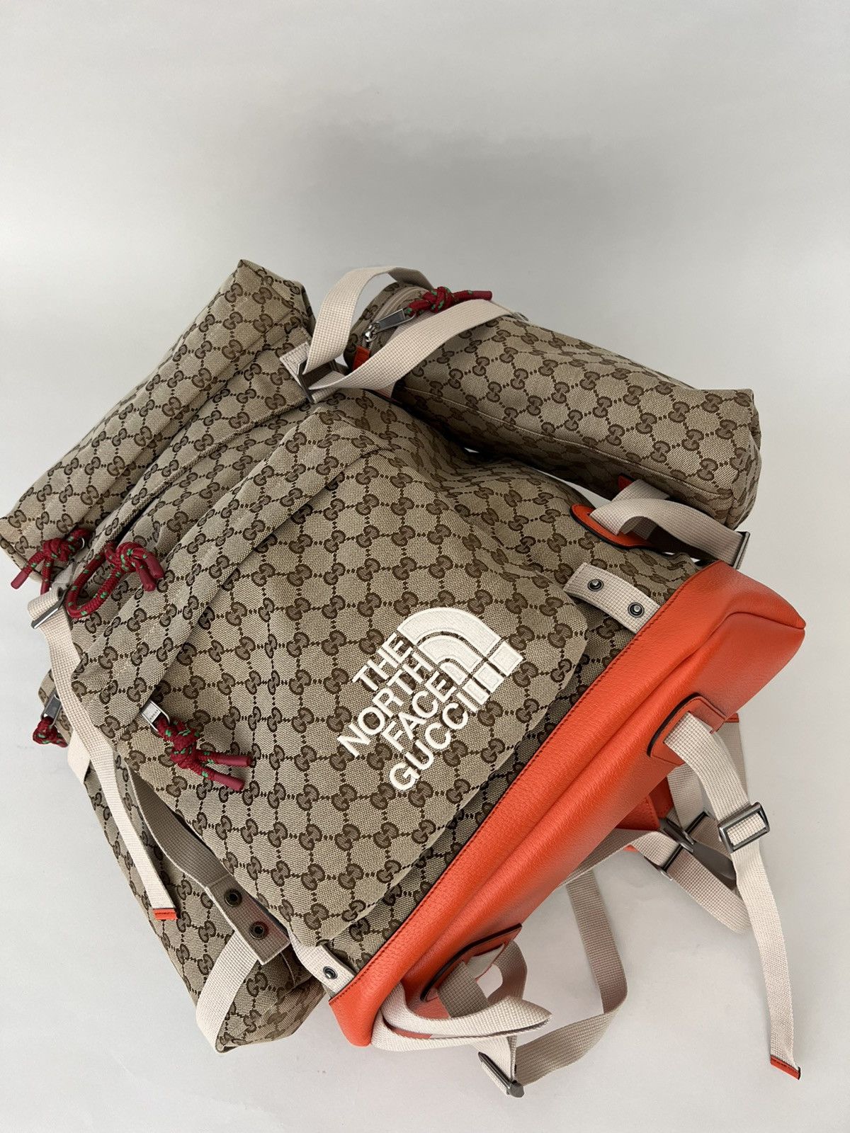 Gucci × The North Face 🔥SUPER RARE🔥GG Canvas Large Backpack Size ONE SIZE - 1 Thumbnail