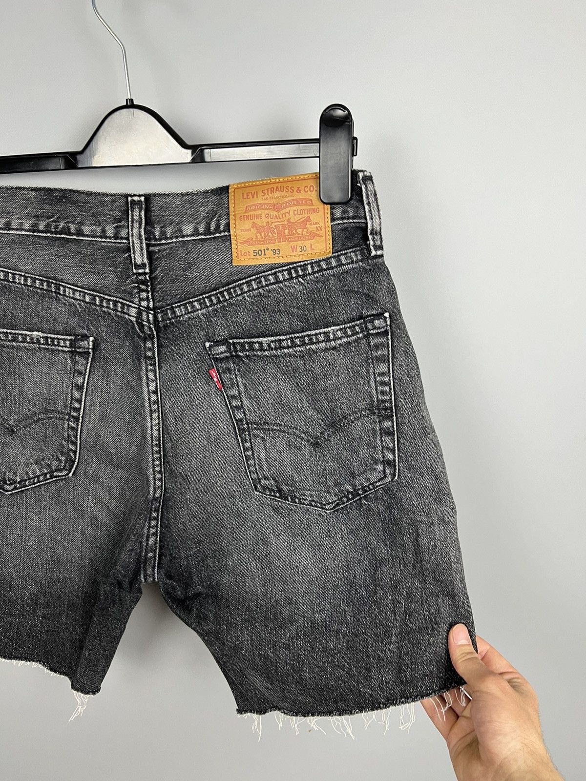Levi's Levis premium 501 Big E 93' Cropped Denim Jeans Shorts Size US 30 / EU 46 - 2 Thumbnail