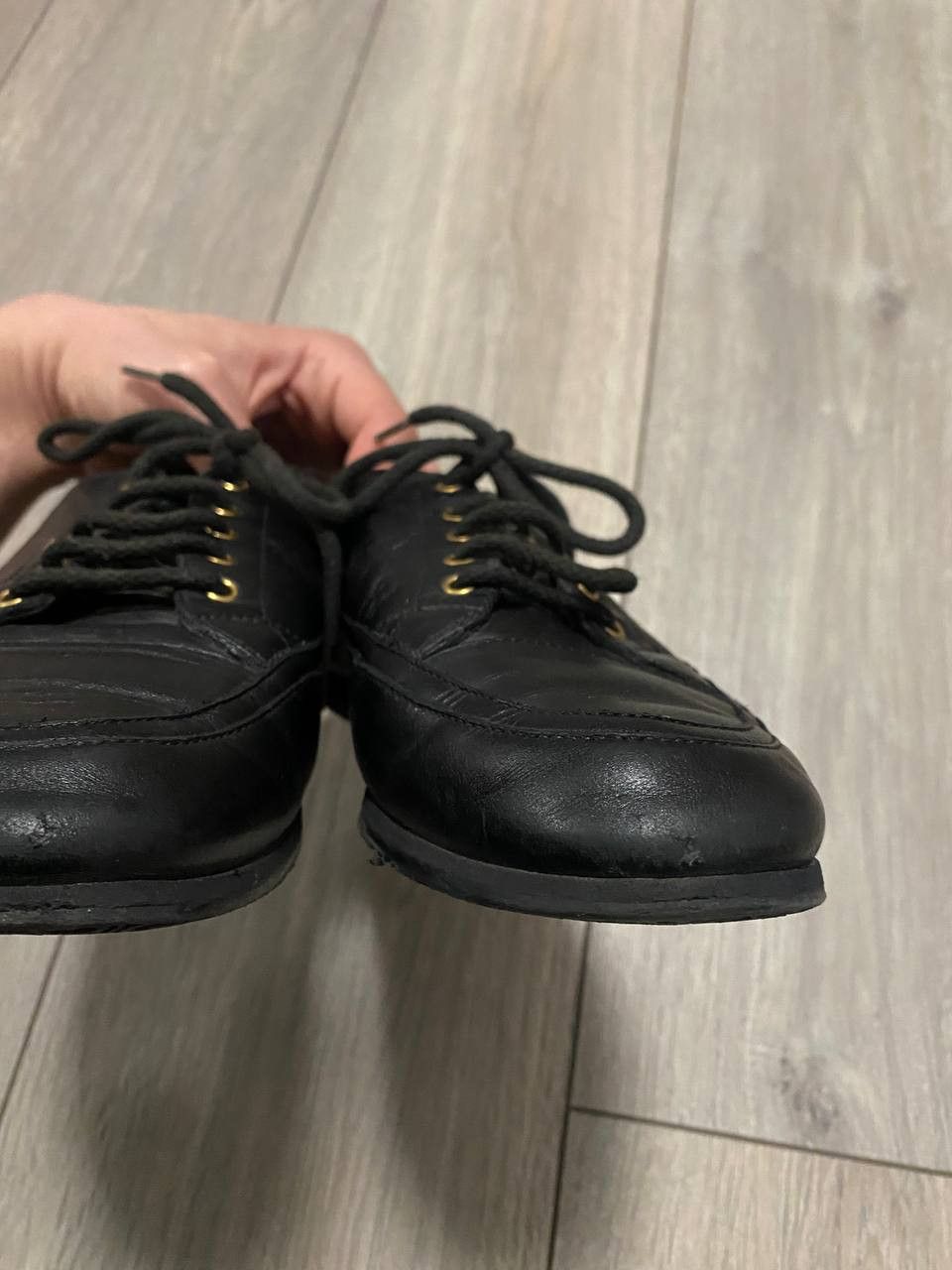 Gucci Vintage Sneakers Gucci Monogram GG Black Leather Size US 5 / IT 35 - 7 Thumbnail