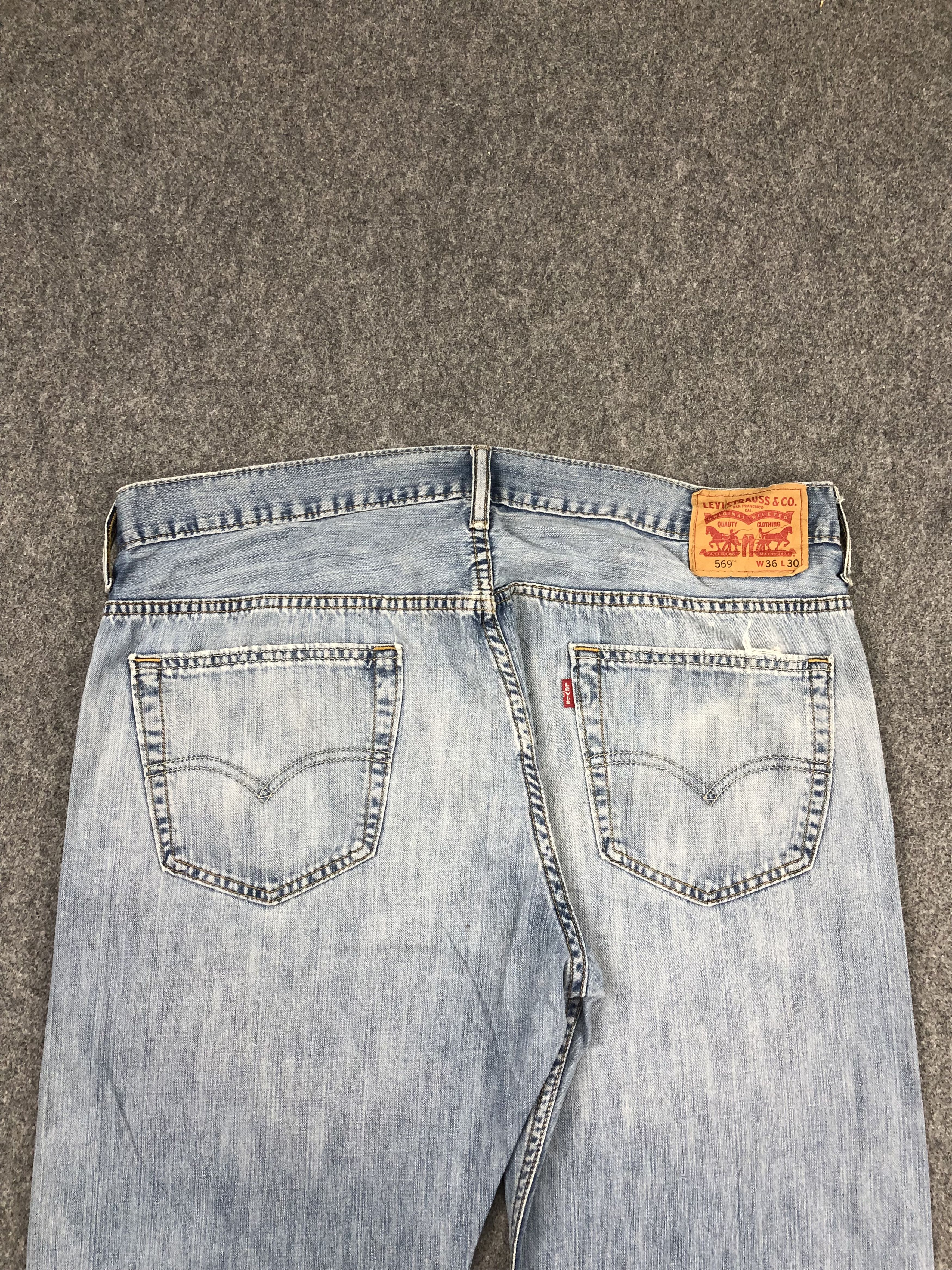 Levi's Vintage Levis 569 Faded Blue Jeans DPP0246 Size US 38 / EU 54 - 4 Thumbnail